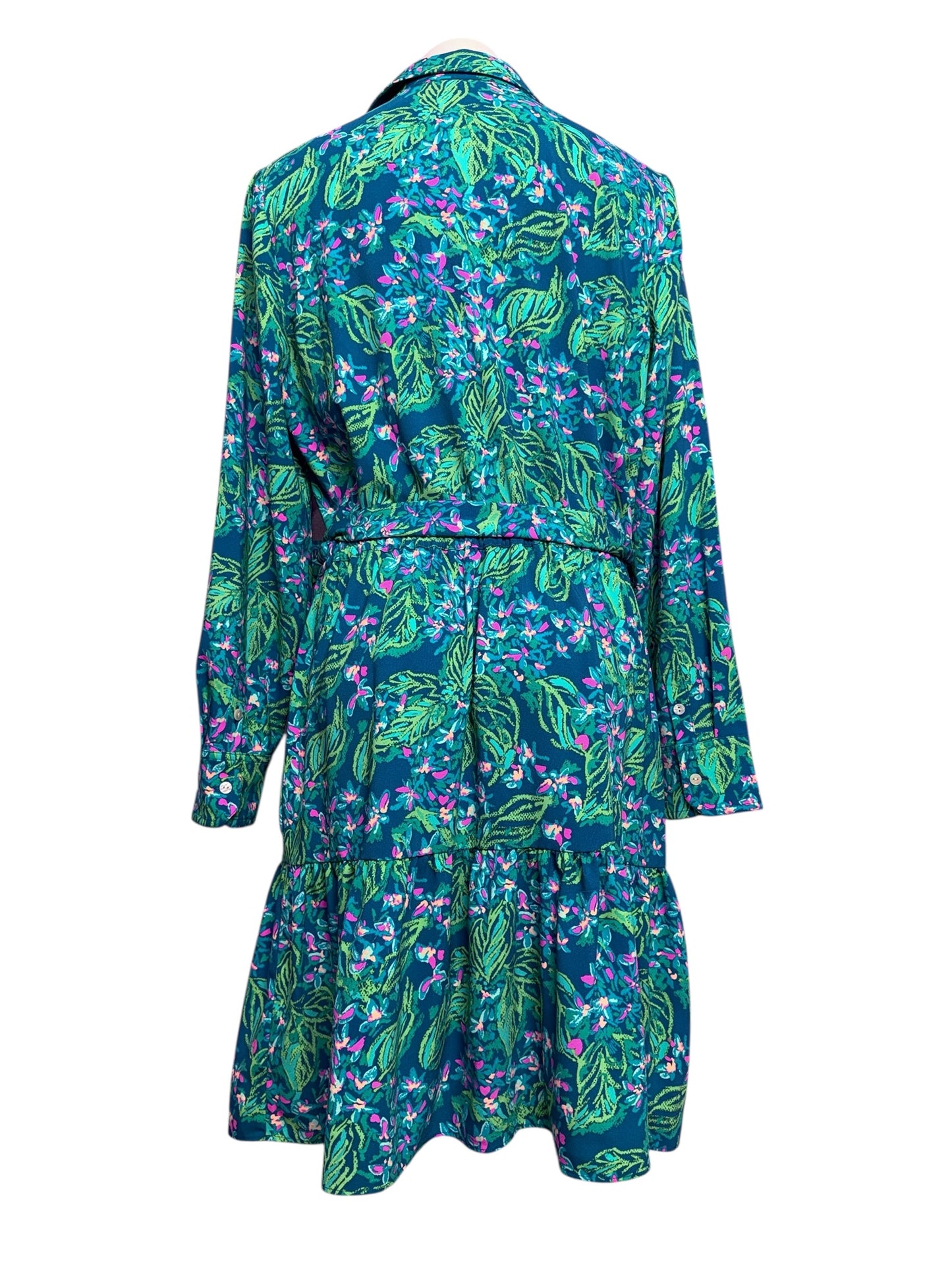 Lilly Pulitzer Eilenne Dress, Eclipse Blue- Serenade In The Shade Size 16