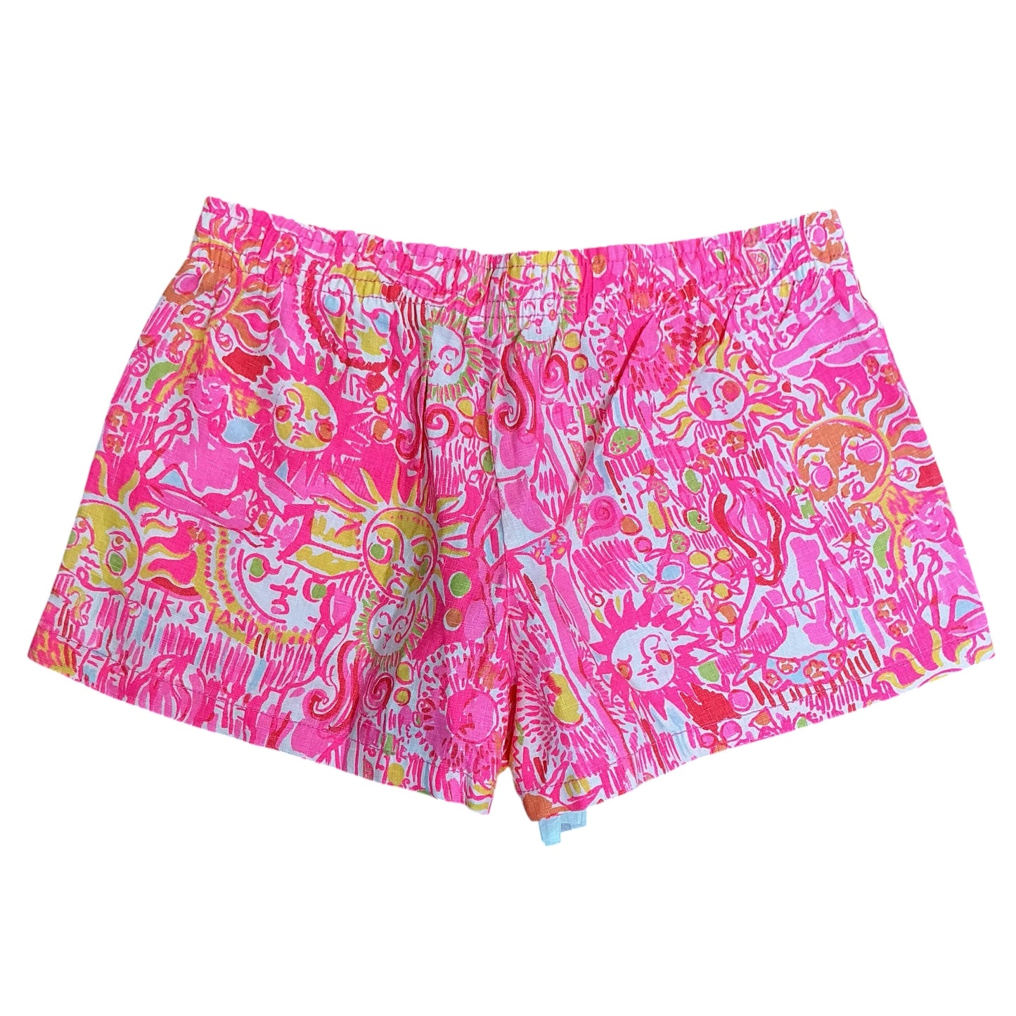 Lilly Pulitzer NWT Beach Shorts Pink Pout More Kinis In The Keys - Size M