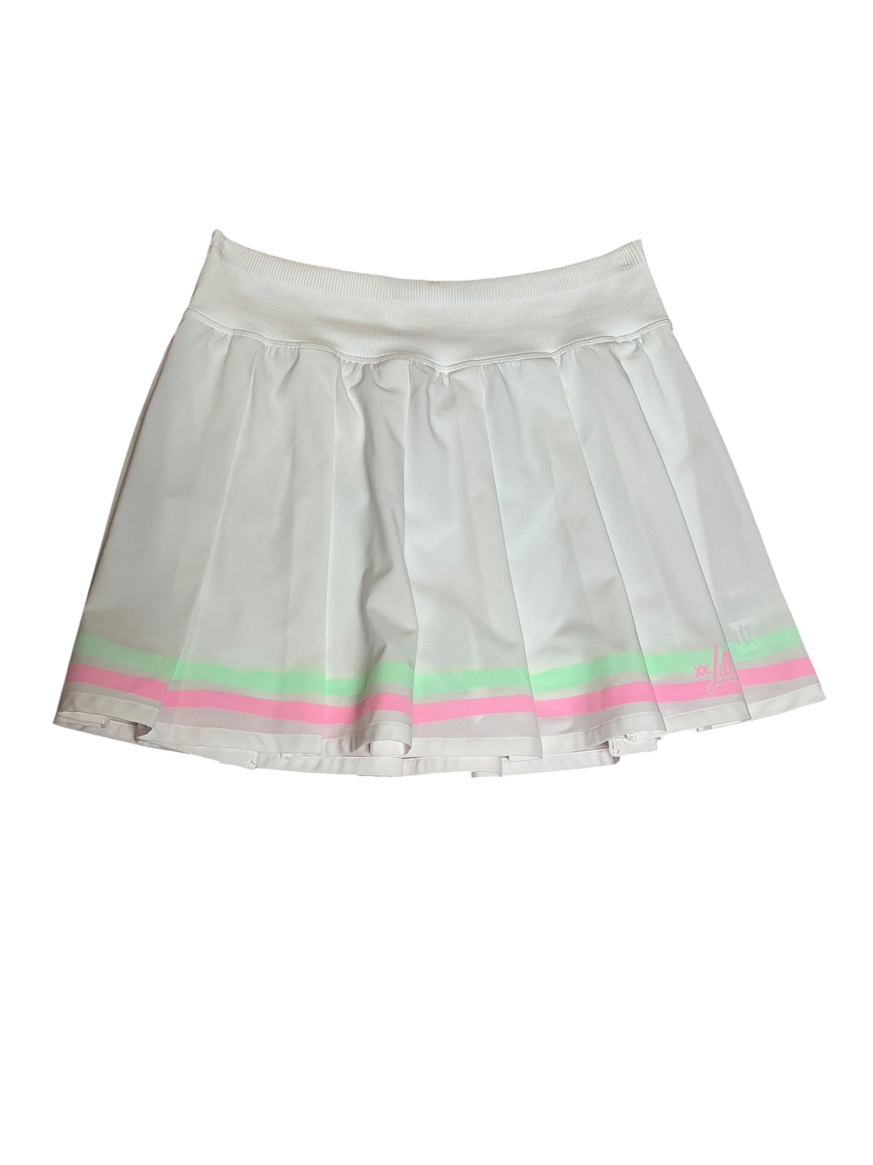 Lilly Pulitzer Luxletic Cosmina High Rise Pleated Skort Resort White - Size M