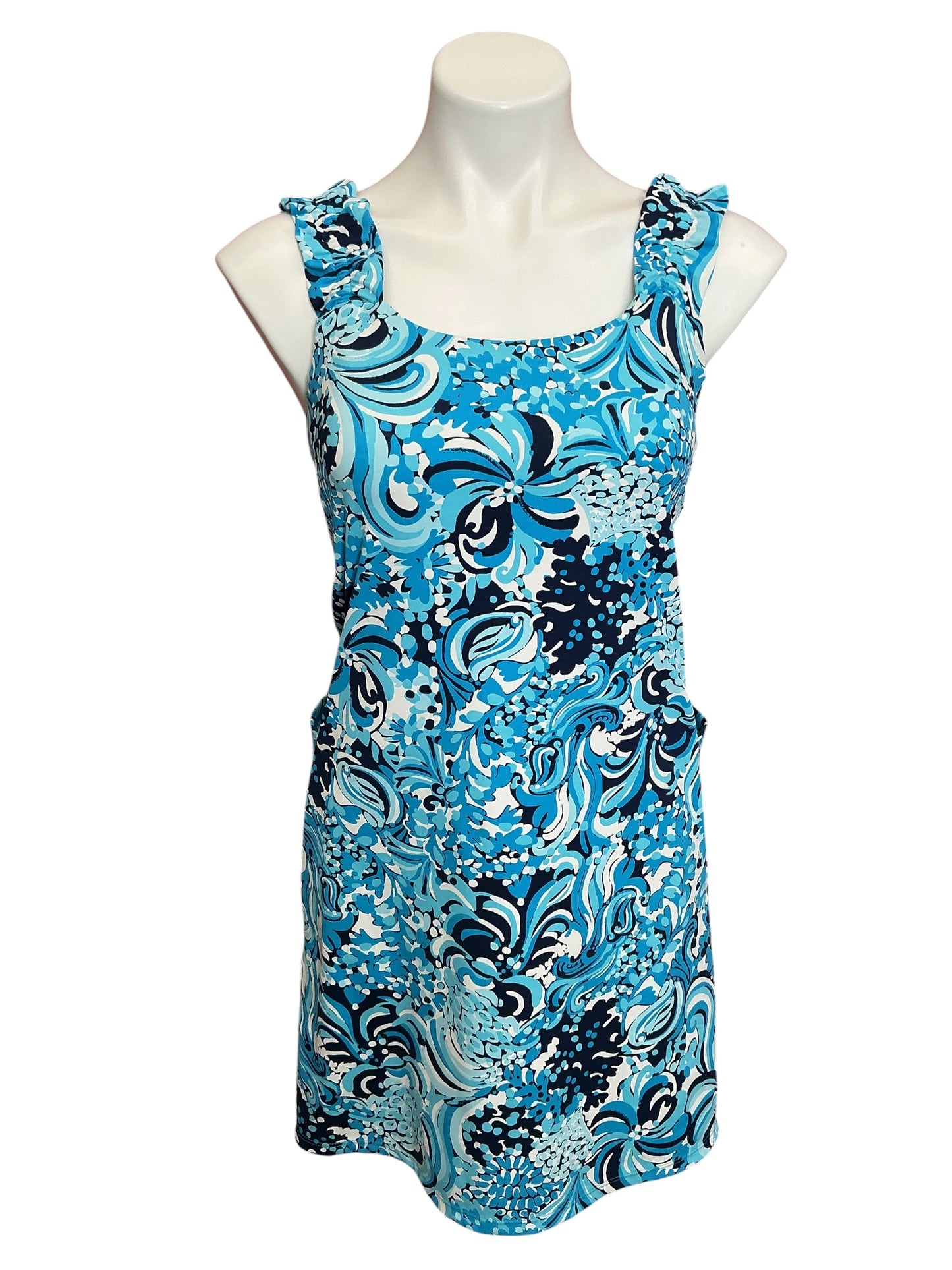 Lilly Pulitzer Luxletic UPF 50+ Noelani Activewear Dress Mermaizing - Size S