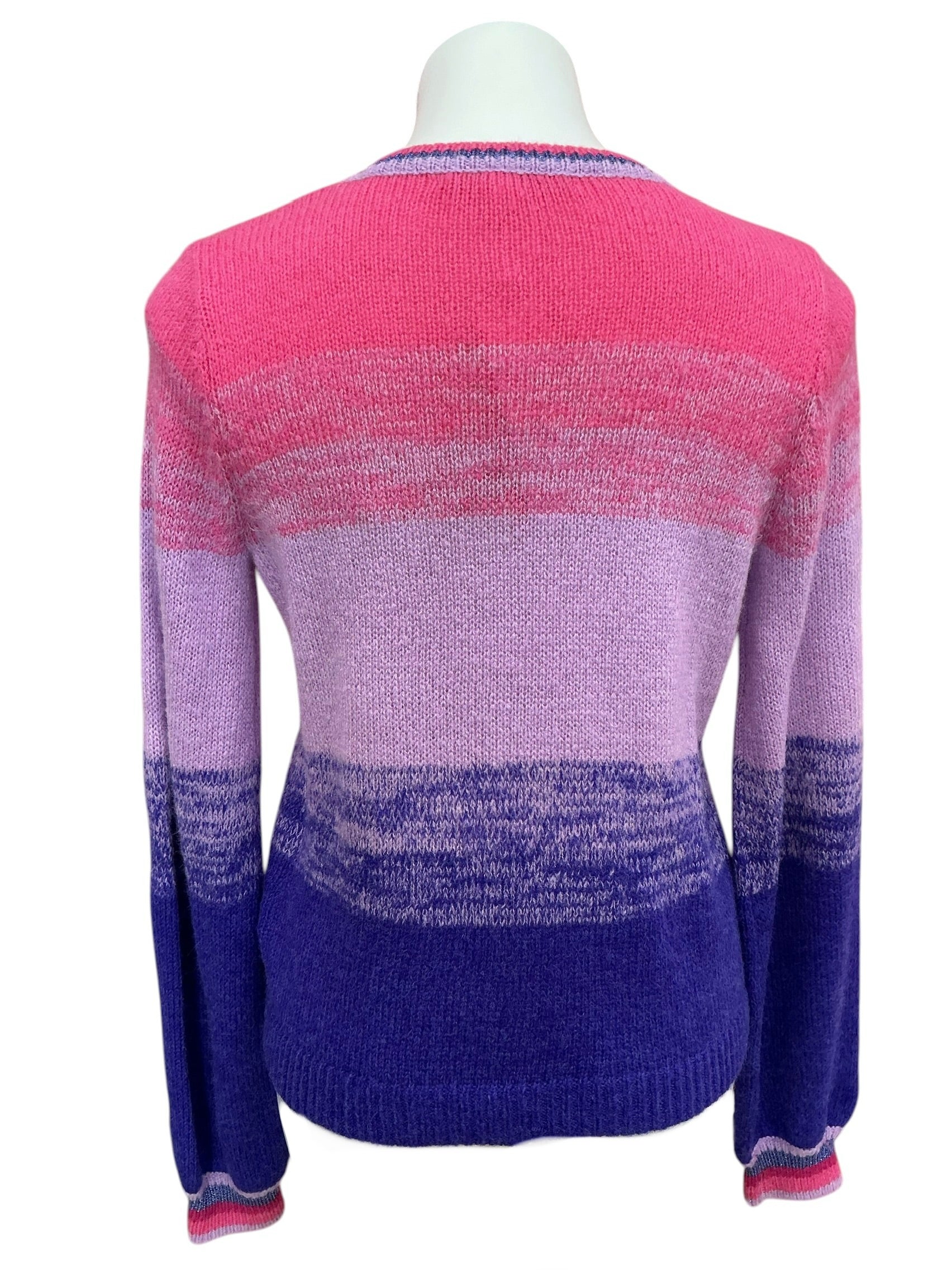 Lilly Pulitzer NWT Tessalyn Sweater Cabochon Purple Bohemian Marled Ombré - Size S