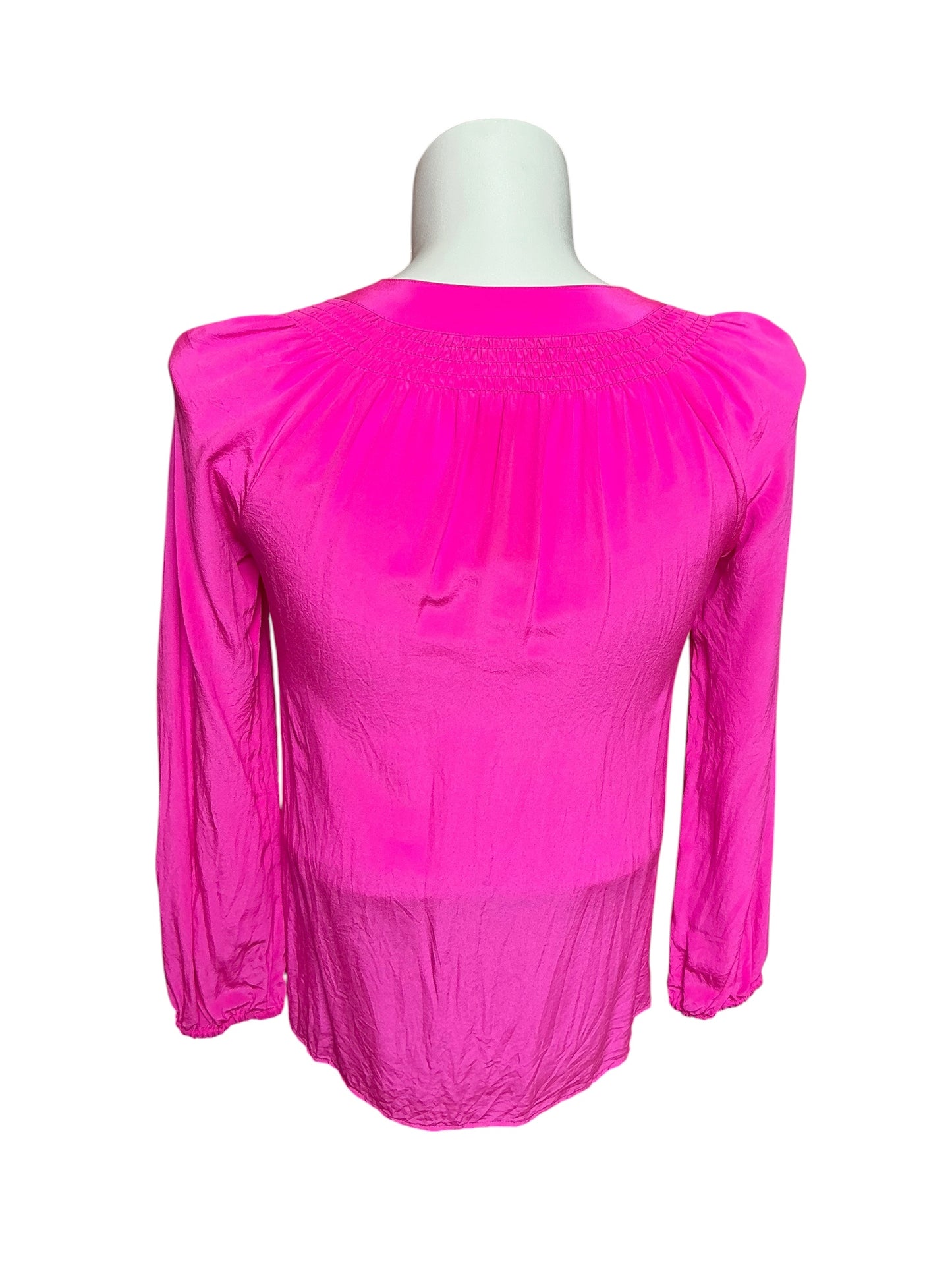 Lilly Pulitzer Elsa Silk Top Mandevilla Pink - Size S