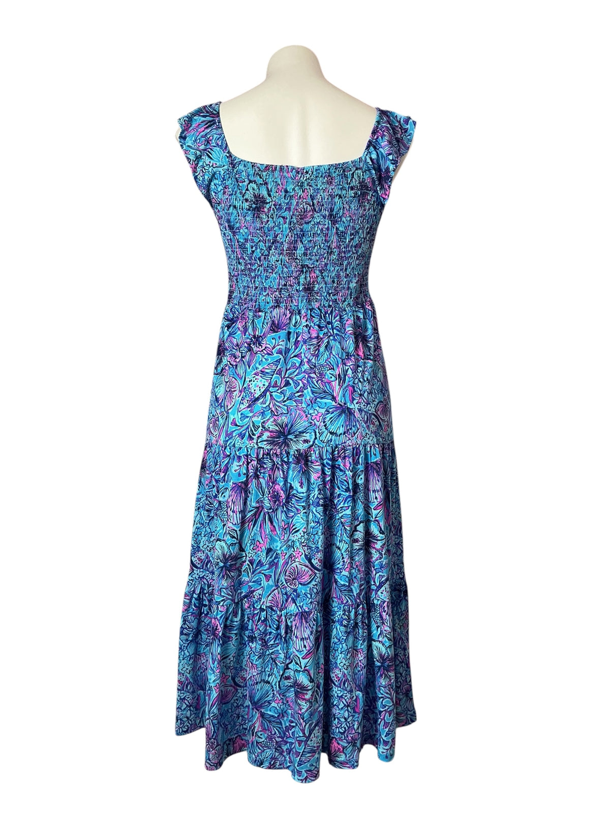 Lilly Pulitzer NWT Mini Jilly Midi Dress Breakwater Blue Shells N Bells - Size XL