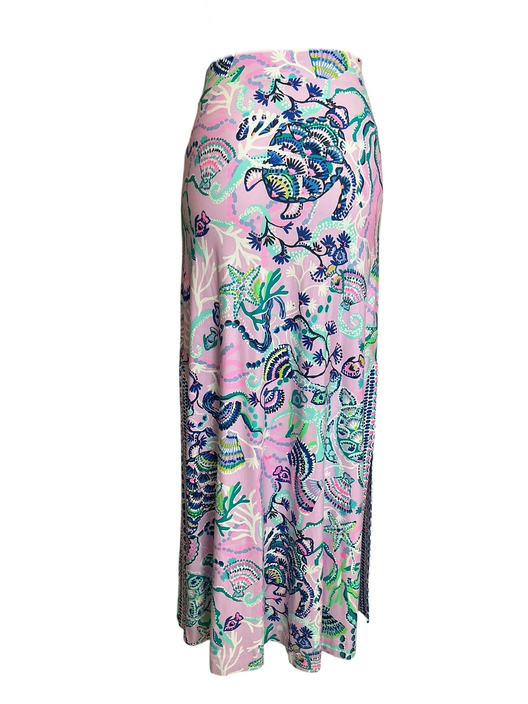 Lilly Pulitzer Adea Maxi Skirt Lilac Freesia Mermaid For You - Size XS