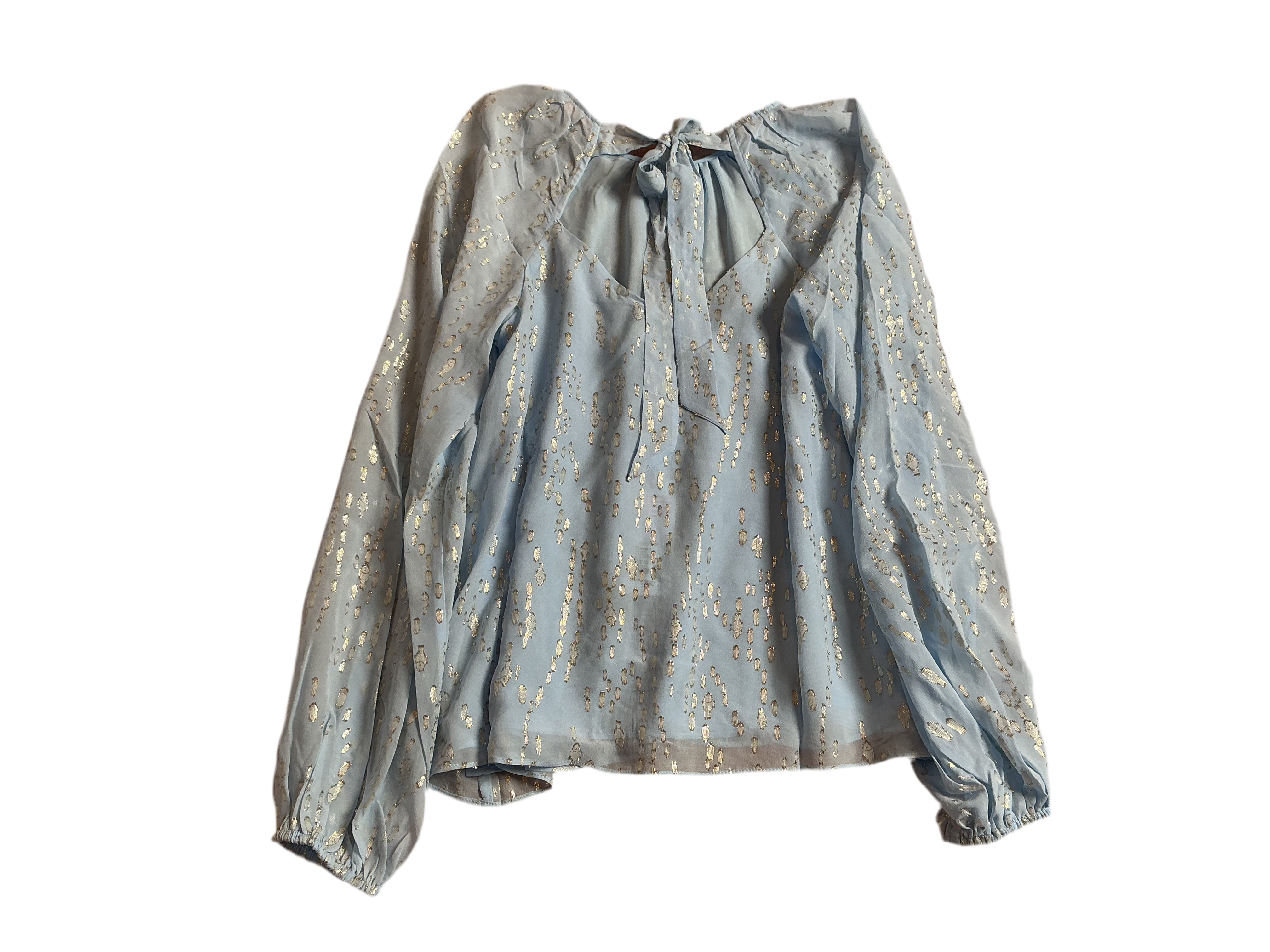 Lilly Pulitzer NWT - Noraleen Silk Top - Bonaire Blue Fish Clip Chiffon - Size XS