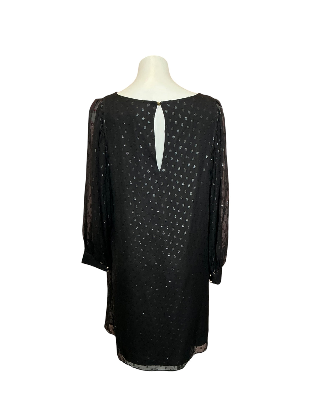 Lilly Pulitzer NWT Maisel Silk Dress Onyx Moroccan Metallic Clip - Size 16
