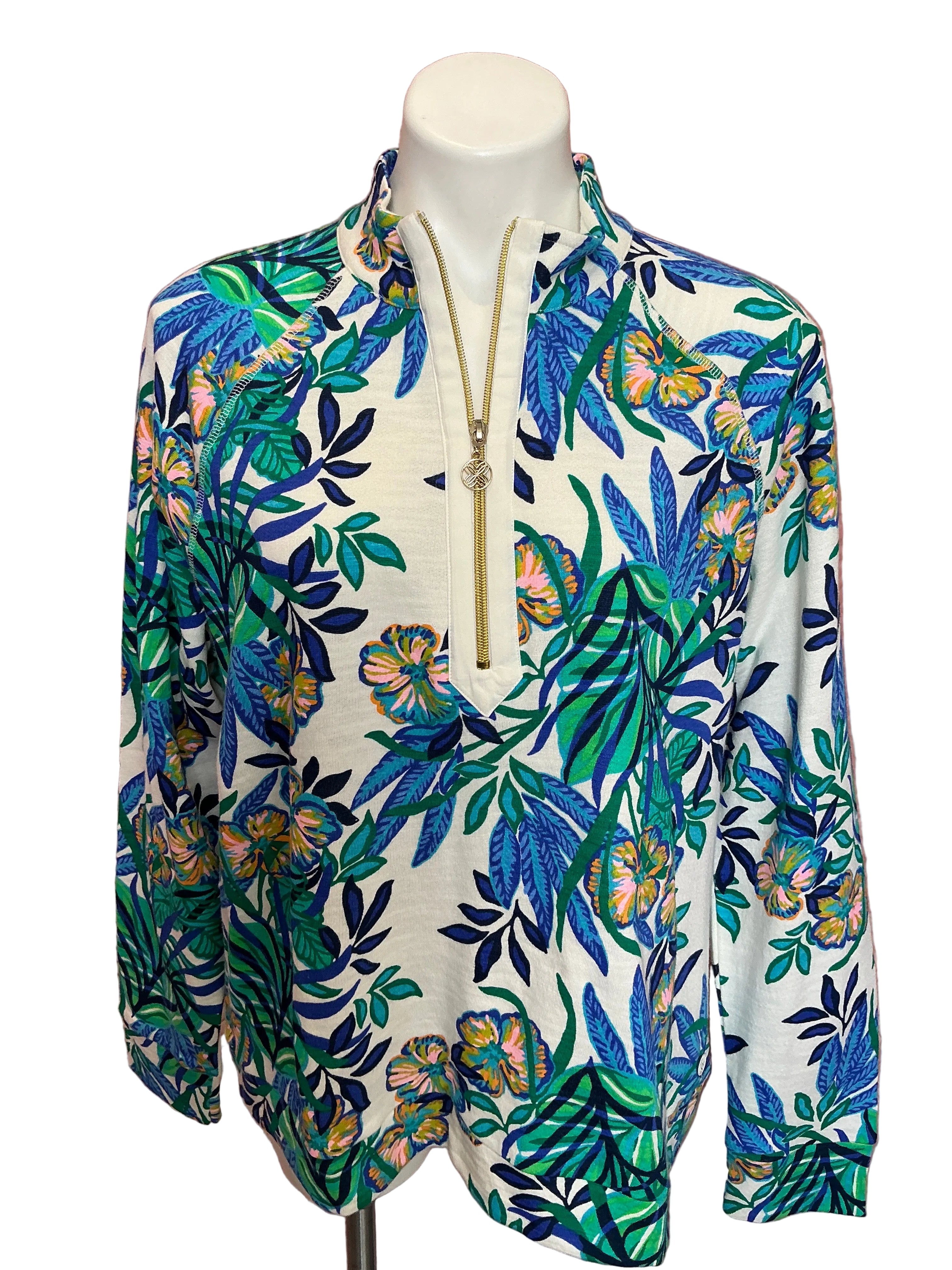 Lilly Pulitzer  NWT Ashlee Pullover Multi Golden Hour Glam -Size XL