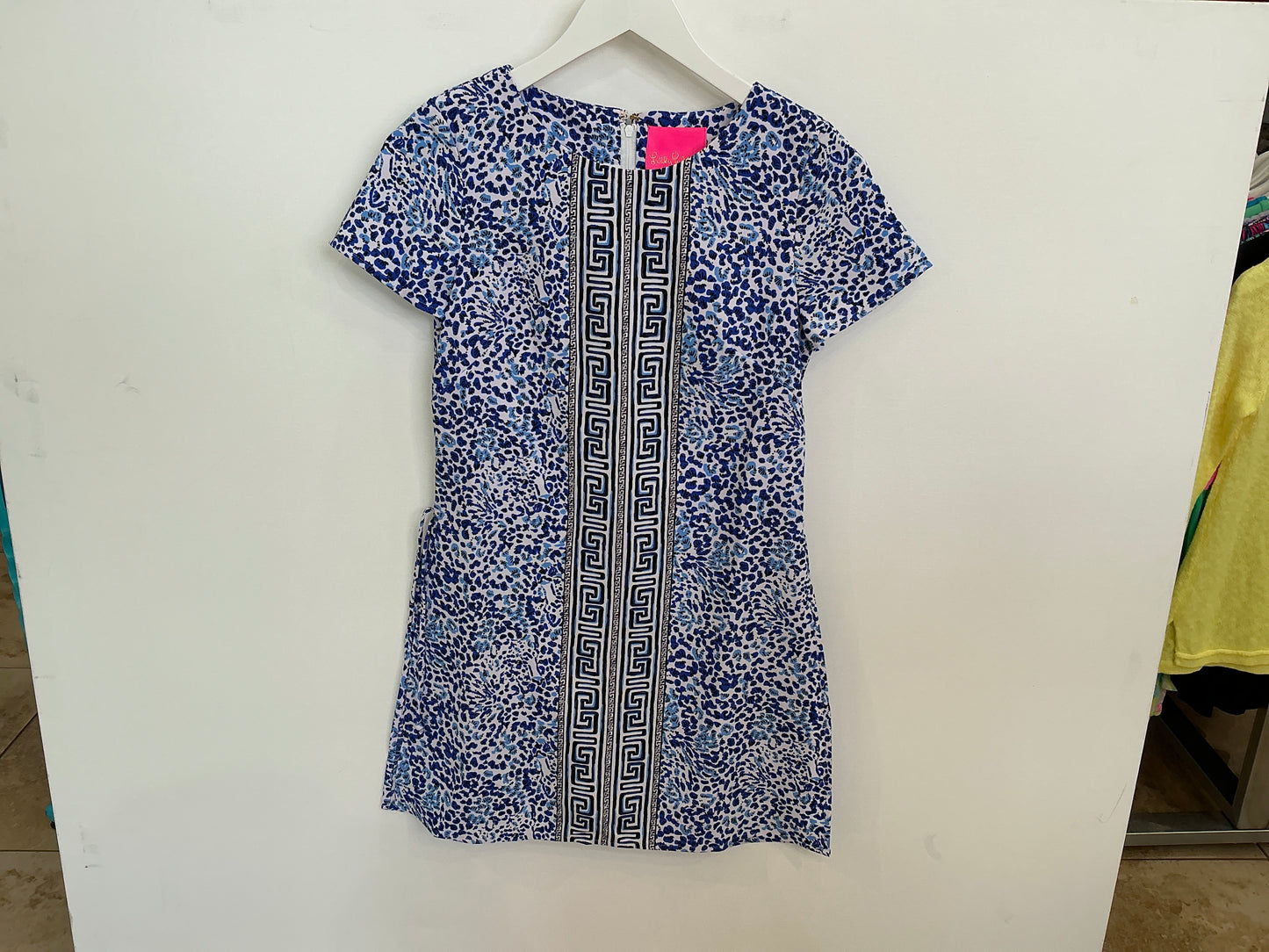 Lilly Pulitzer Blanca Short-Sleeve Ro Resort White Twisted Up Engineered - Size 0