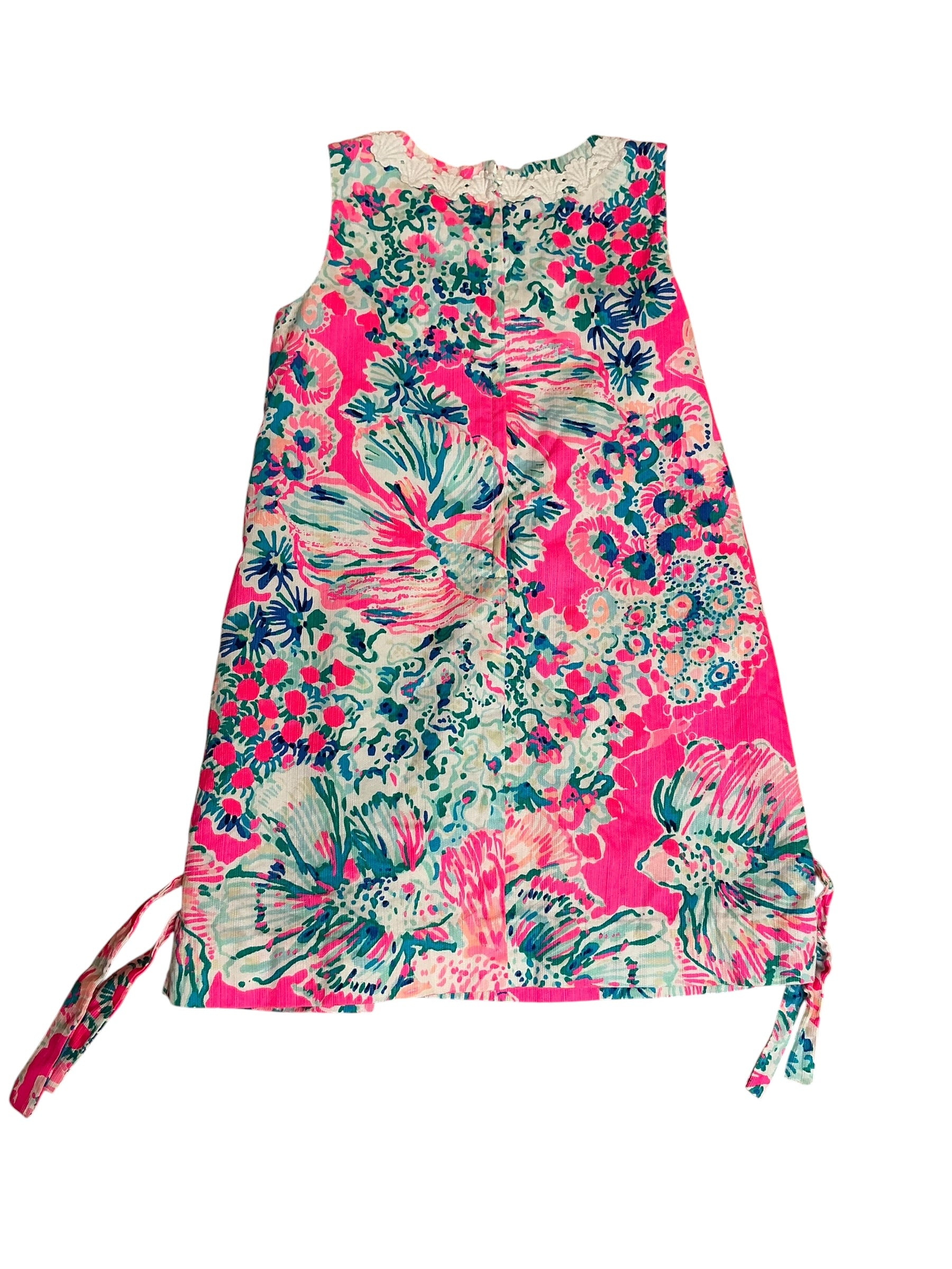 Lilly Pulitzer Girls Lilly Shift Dress Hotty Pink First Impressions - Size 5