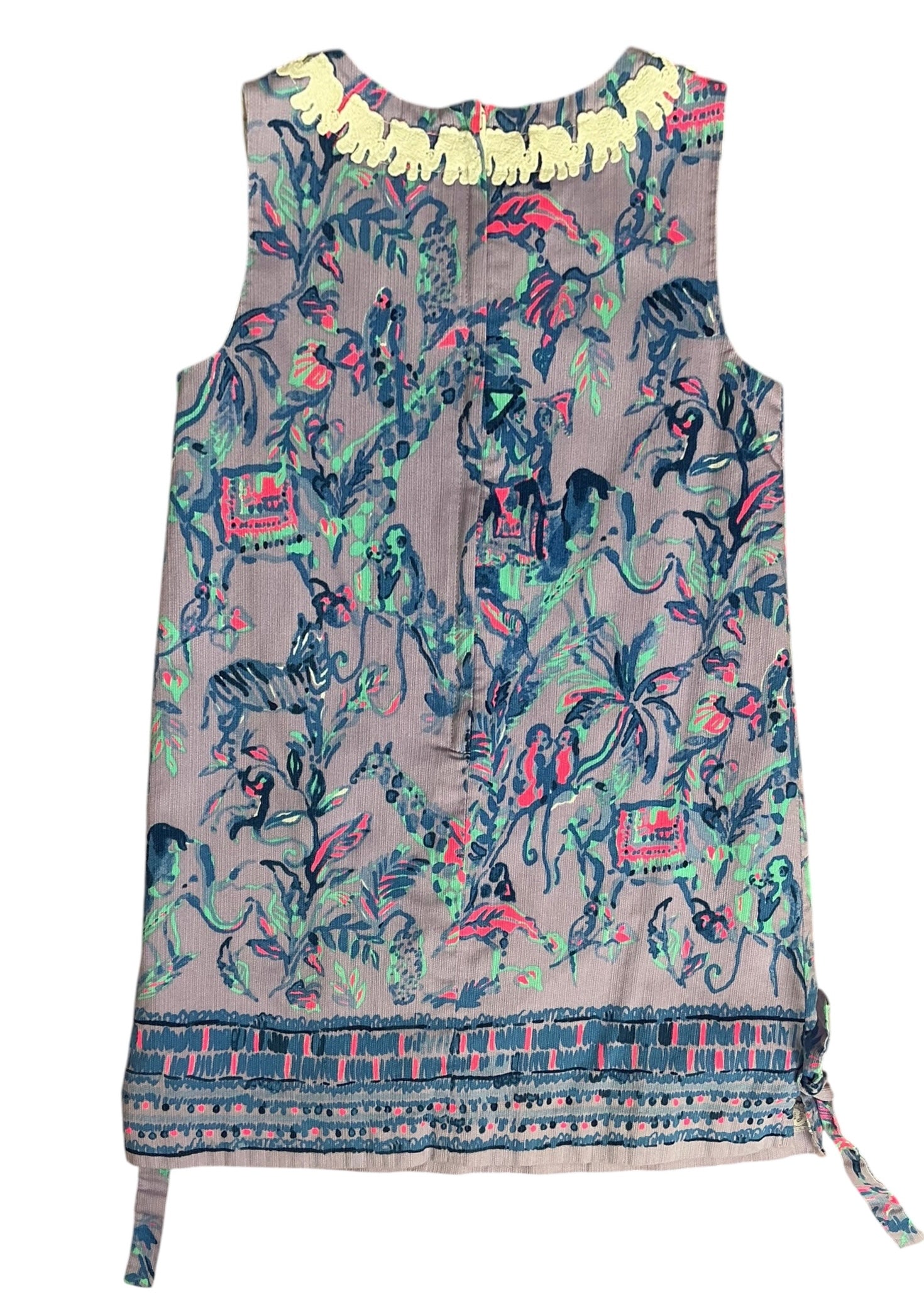 Lilly Pulitzer Girls Little Lilly Classic Shift Dress Fruity Monkey - Size 5