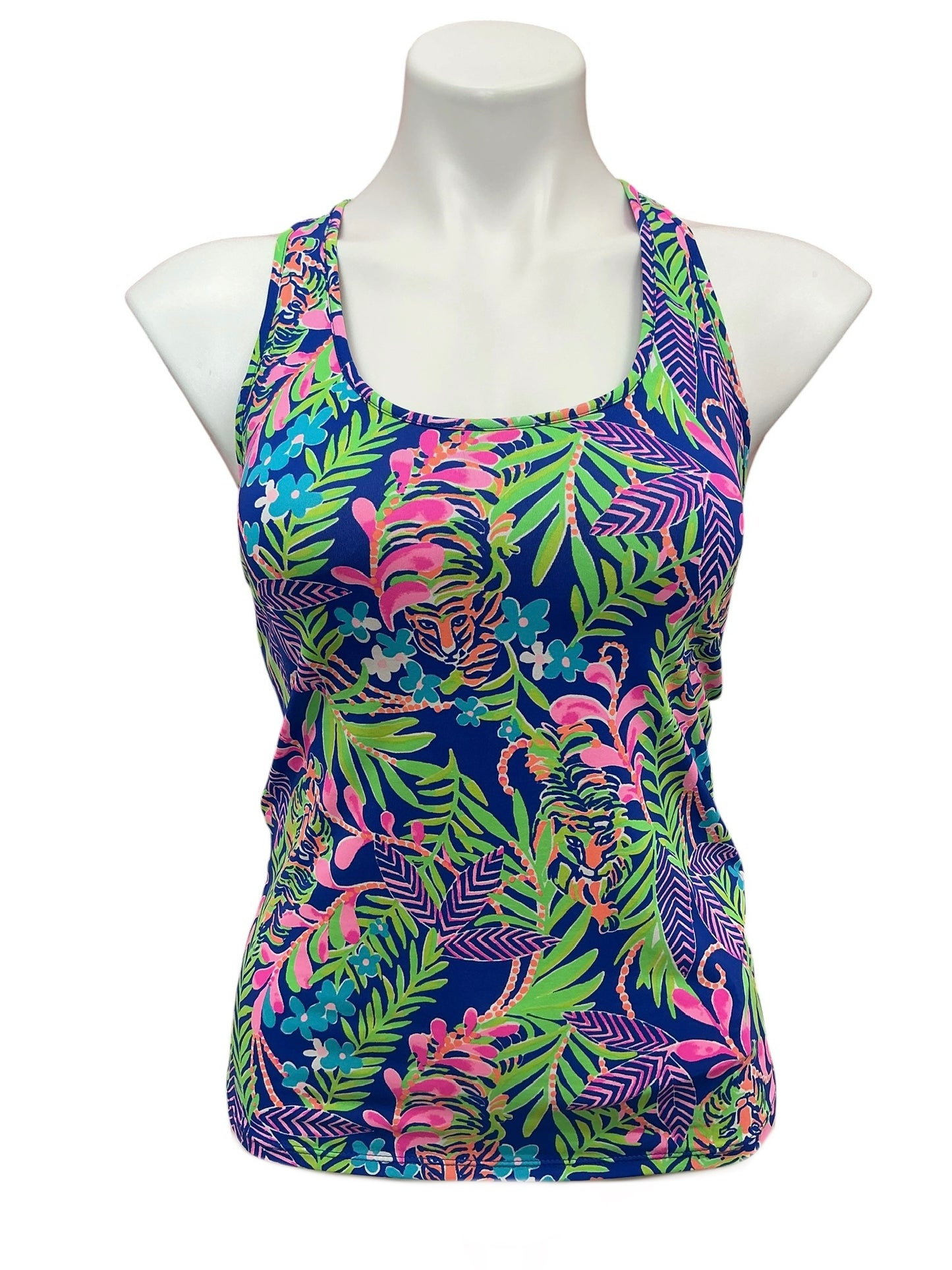 Lilly Pulitzer Luxletic Mina Bra Tank Top How You Like Me Prowl - Size XS