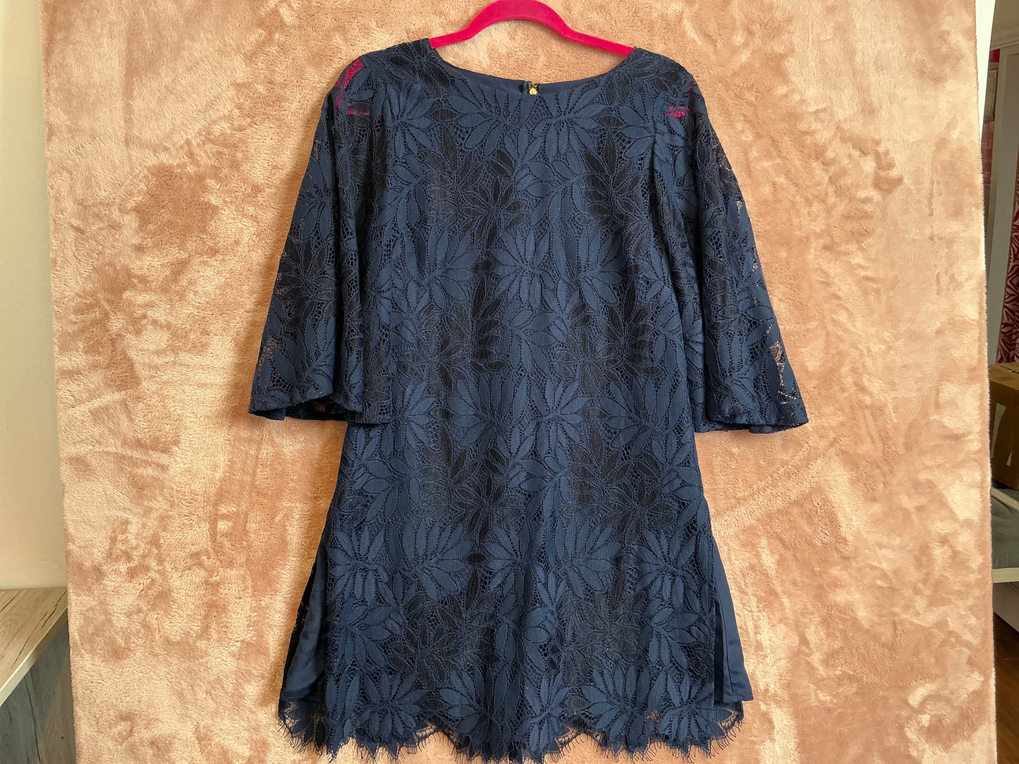 Lilly Pulitzer NWT - Jackelin Romper - True Navy Fern Gallery Lacy - Size 8