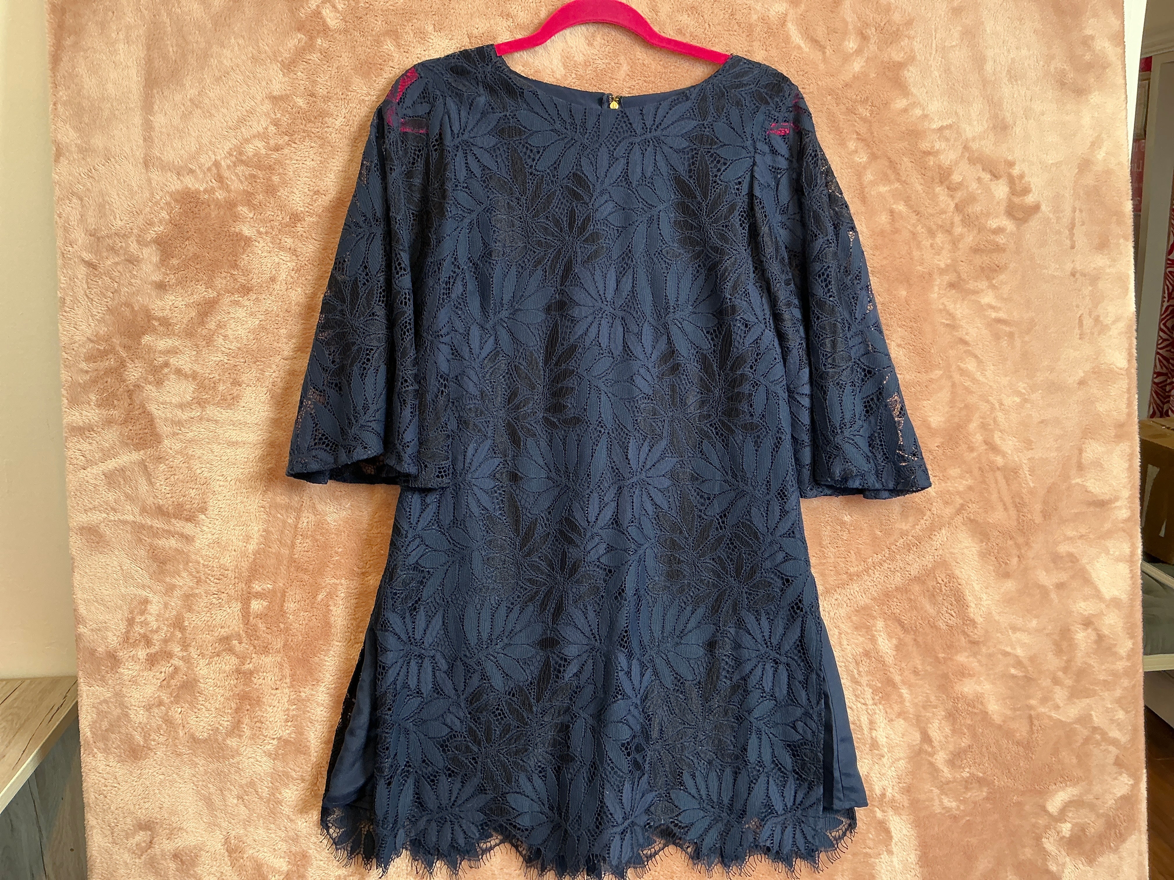 Lilly Pulitzer NWT - Jackelin Romper - True Navy Fern Gallery Lacy - Size 8