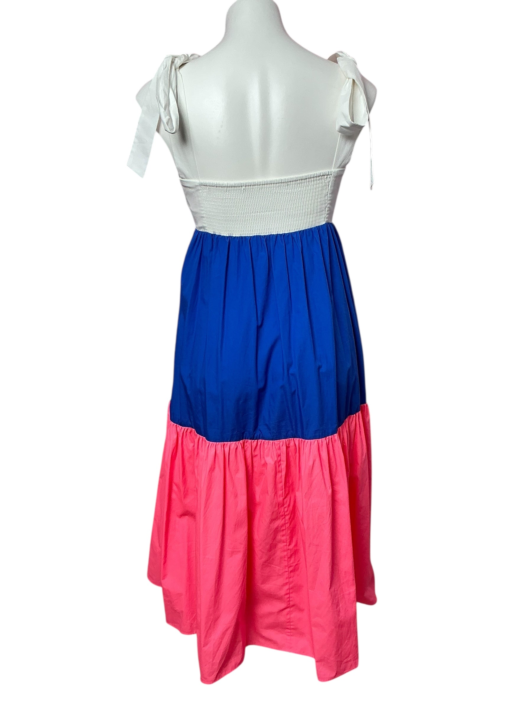 Lilly Pulitzer Anlee Cotton Midi Dress - Resort White Borealis Blue Lilly’s Corals - Size 0