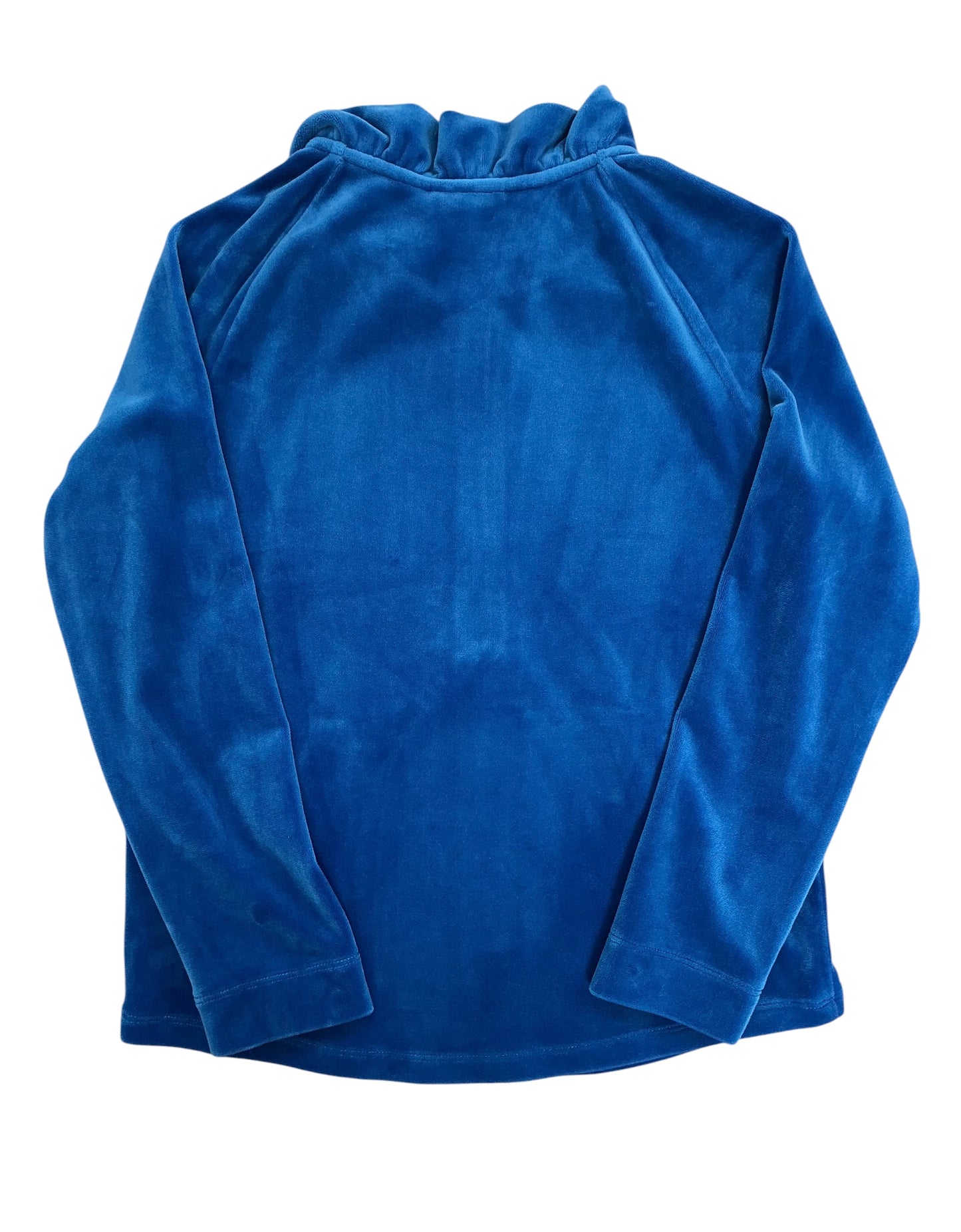 Lilly Pulitzer Kids Girls Mini Eleni Velour Pullover Royal Blue - Size L 8-10
