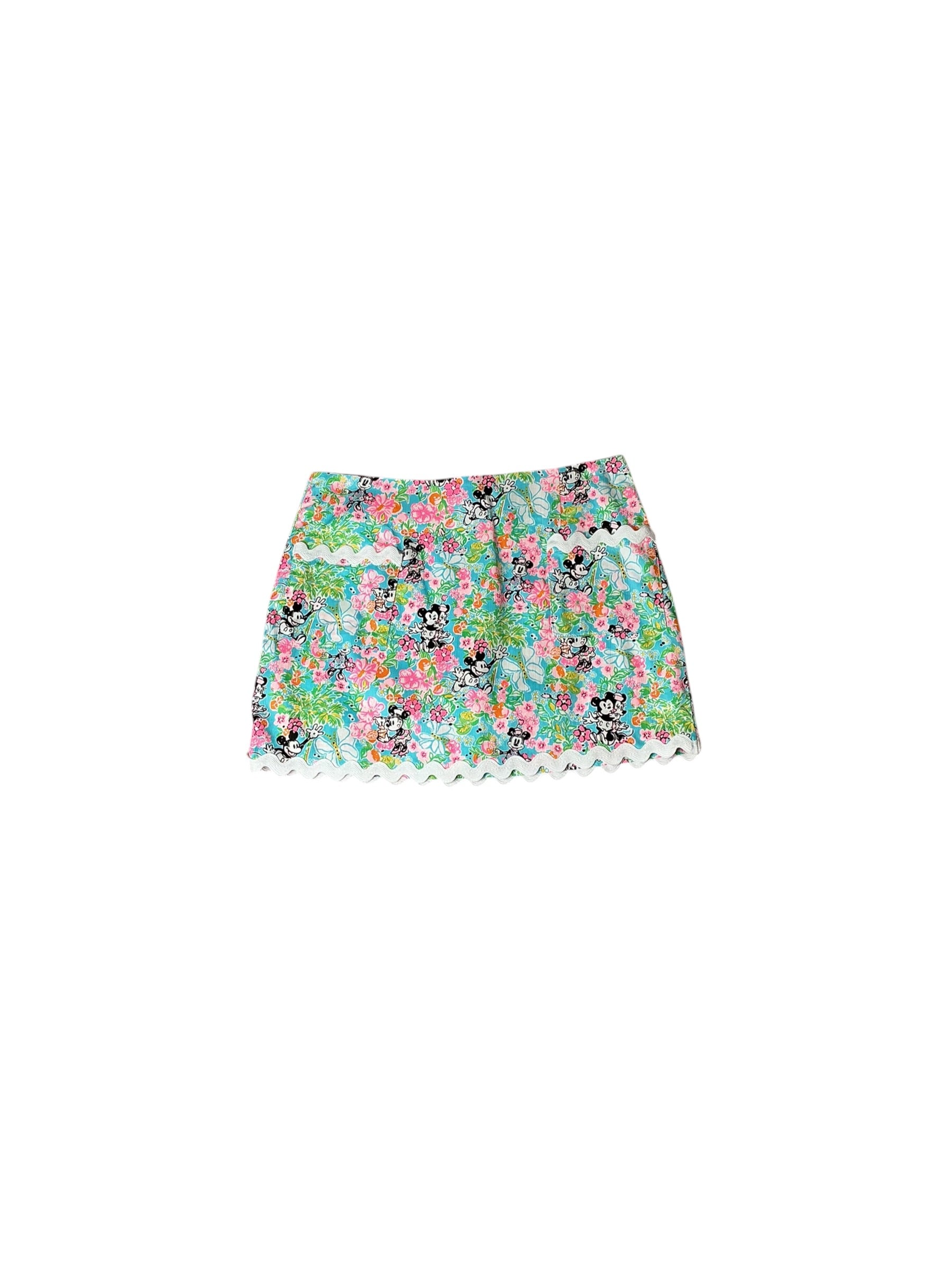 Lilly Pulitzer x Disney Gardner Mini Skort Lilly Hearts Disney - Size 2
