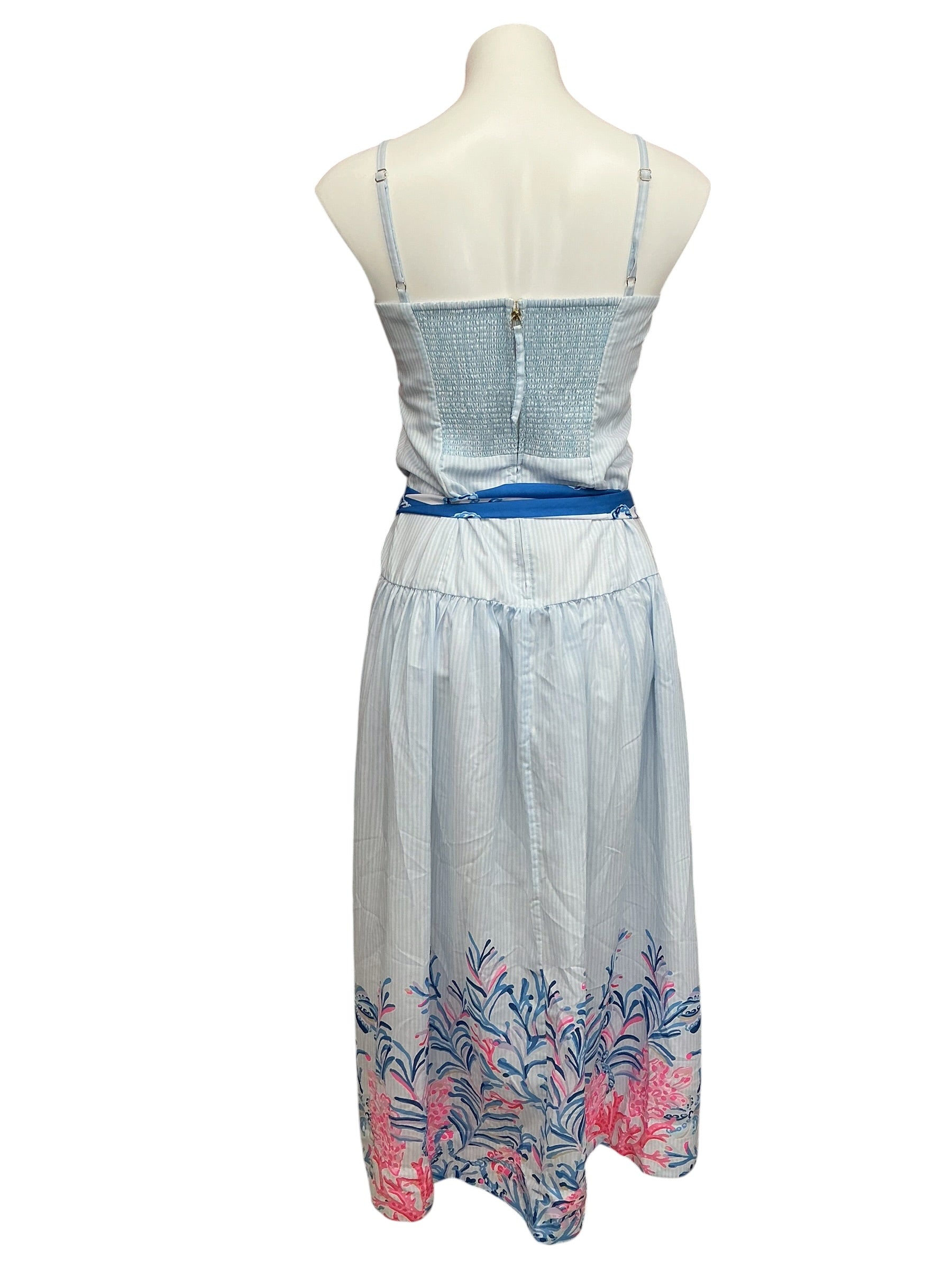 Lilly Pulitzer Saylar Maxi Dress Naut Today Engineered - Size 8