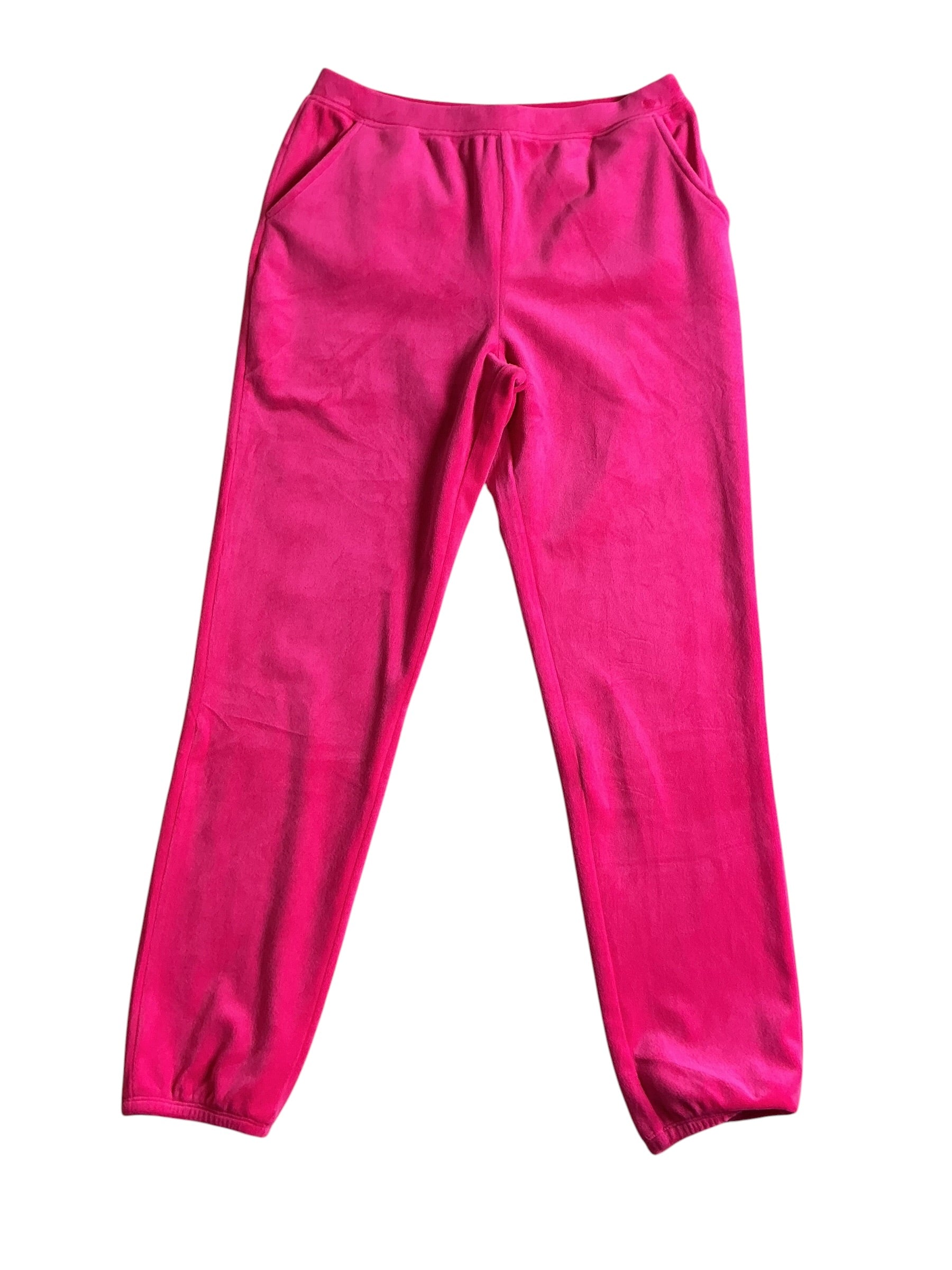 Lilly Pulitzer NWT Girls Mini Mallie Velour Pant Pink Palms - Size XL (12-14)
