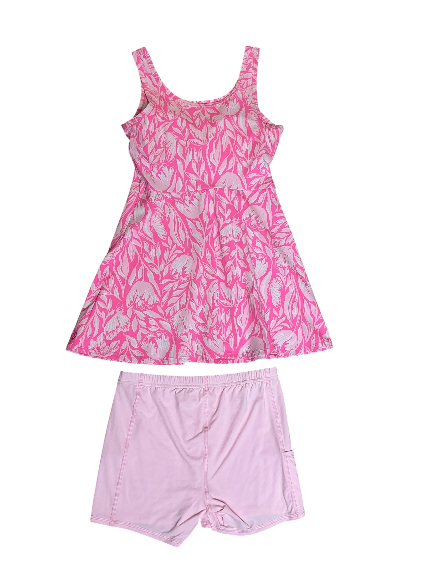 Lilly Pulitzer UPF 50+ Luxletic Charlotta Active Dress Rousseau Pink Tulip To Tango - Size S