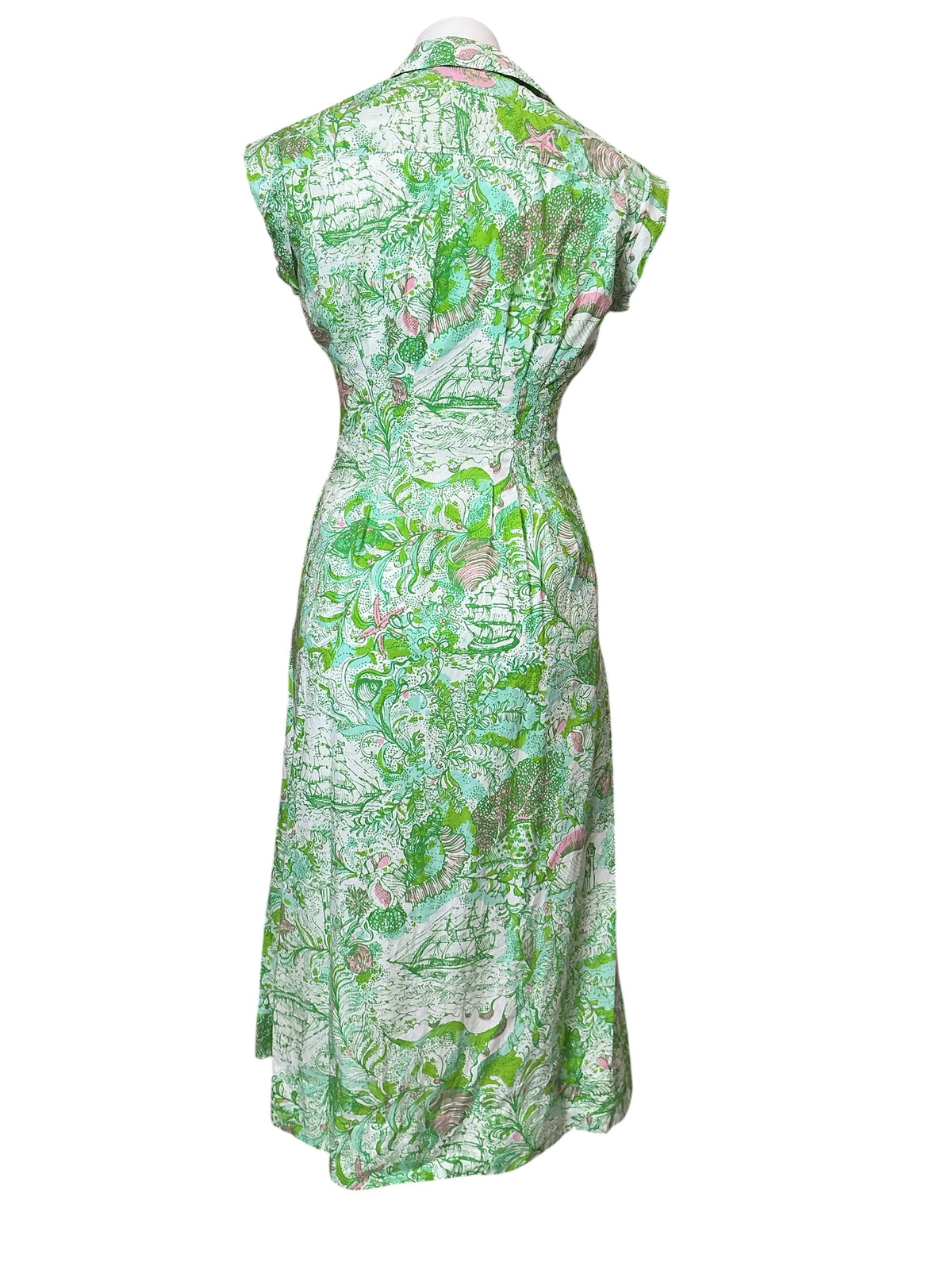 Lilly Pulitzer Tonya Midi Shirtdress Resort White Ship To Shore - Size 00