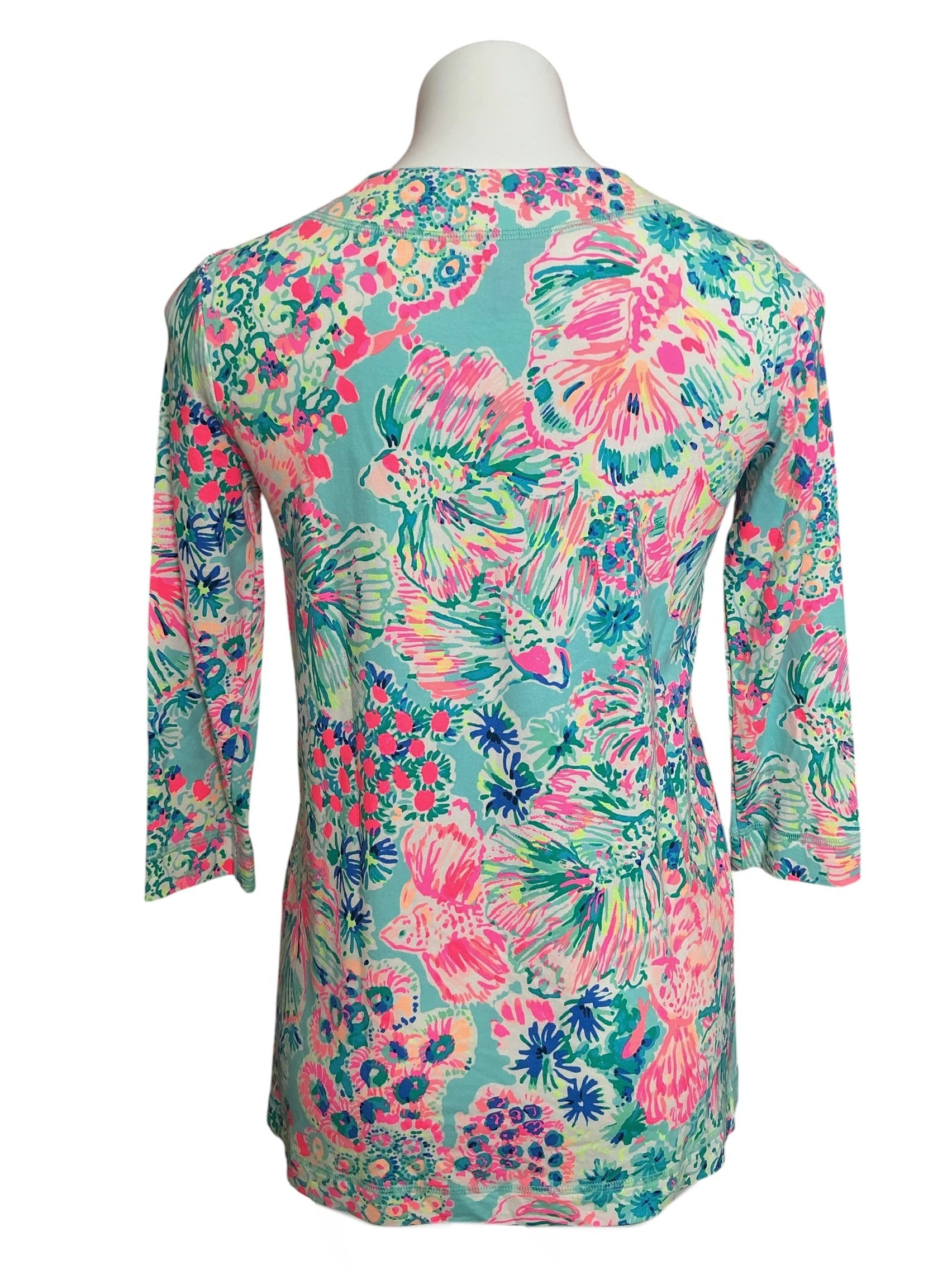 Lilly Pulitzer Justina Tunic Top Havin A Blast - Size XS