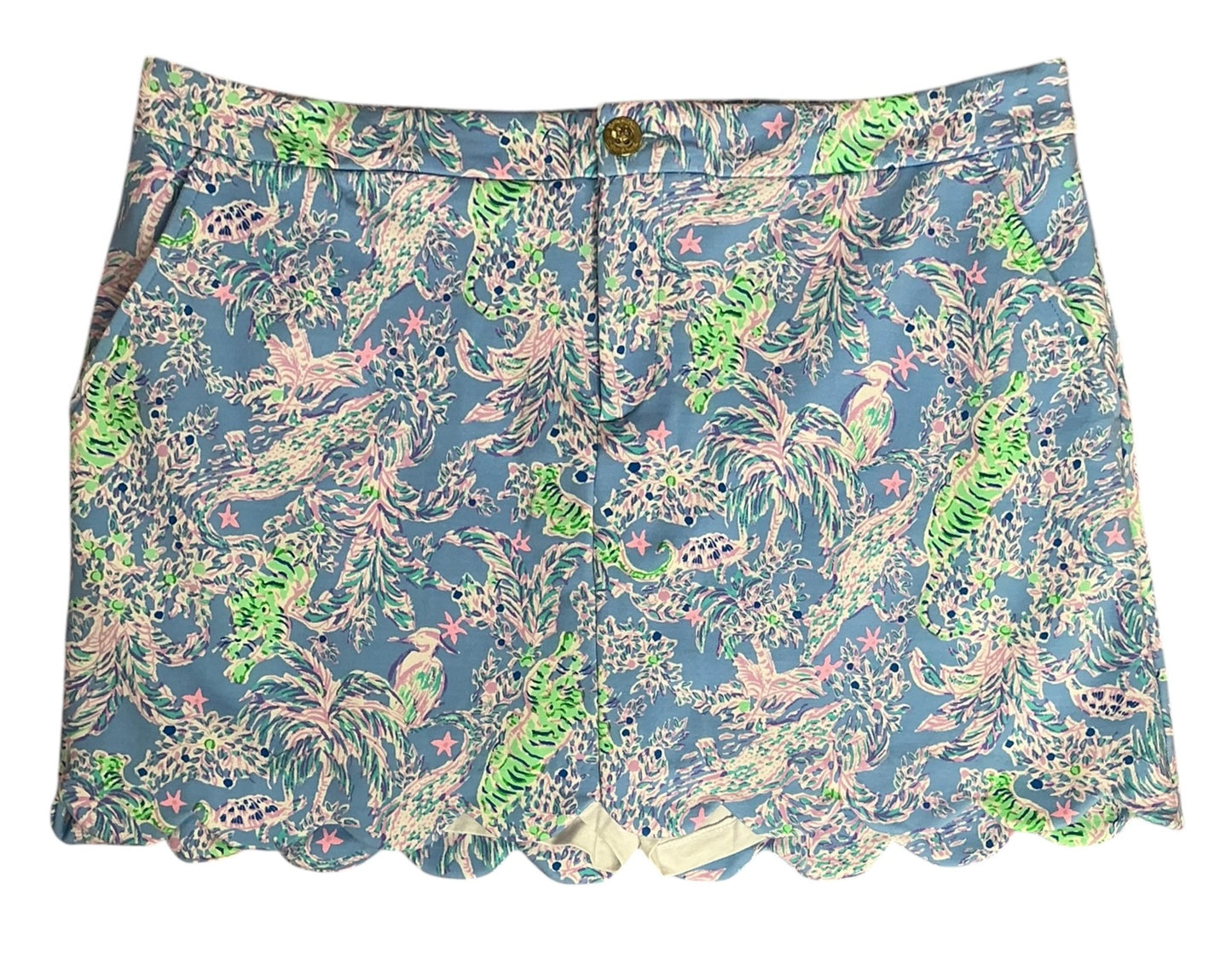 Lilly Pulitzer Colette Knit Skort Blue Peri Turtle Package  - Size 14