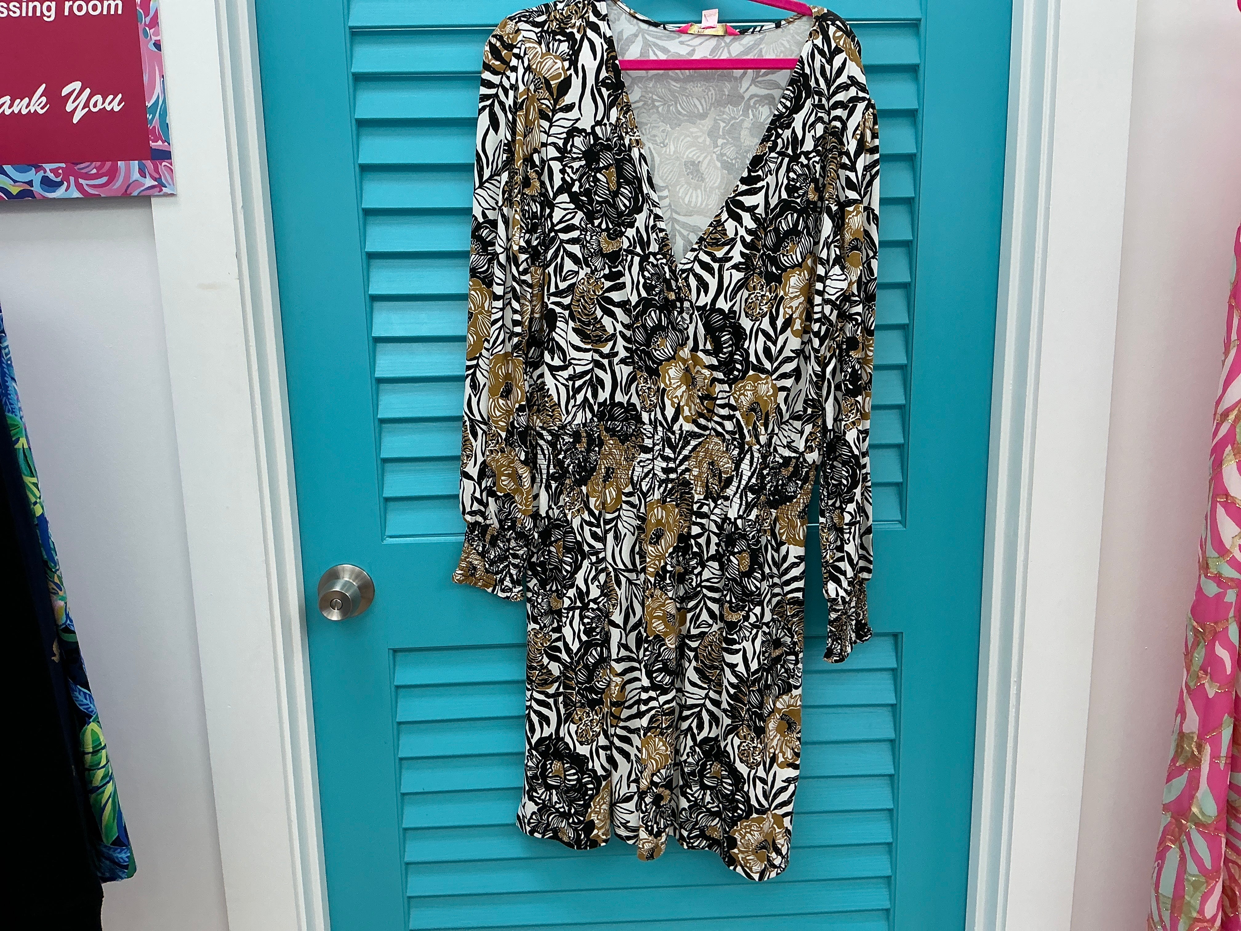 Lilly Pulitzer NWT Talley Long Sleeve Dre Peony Party - Size XL