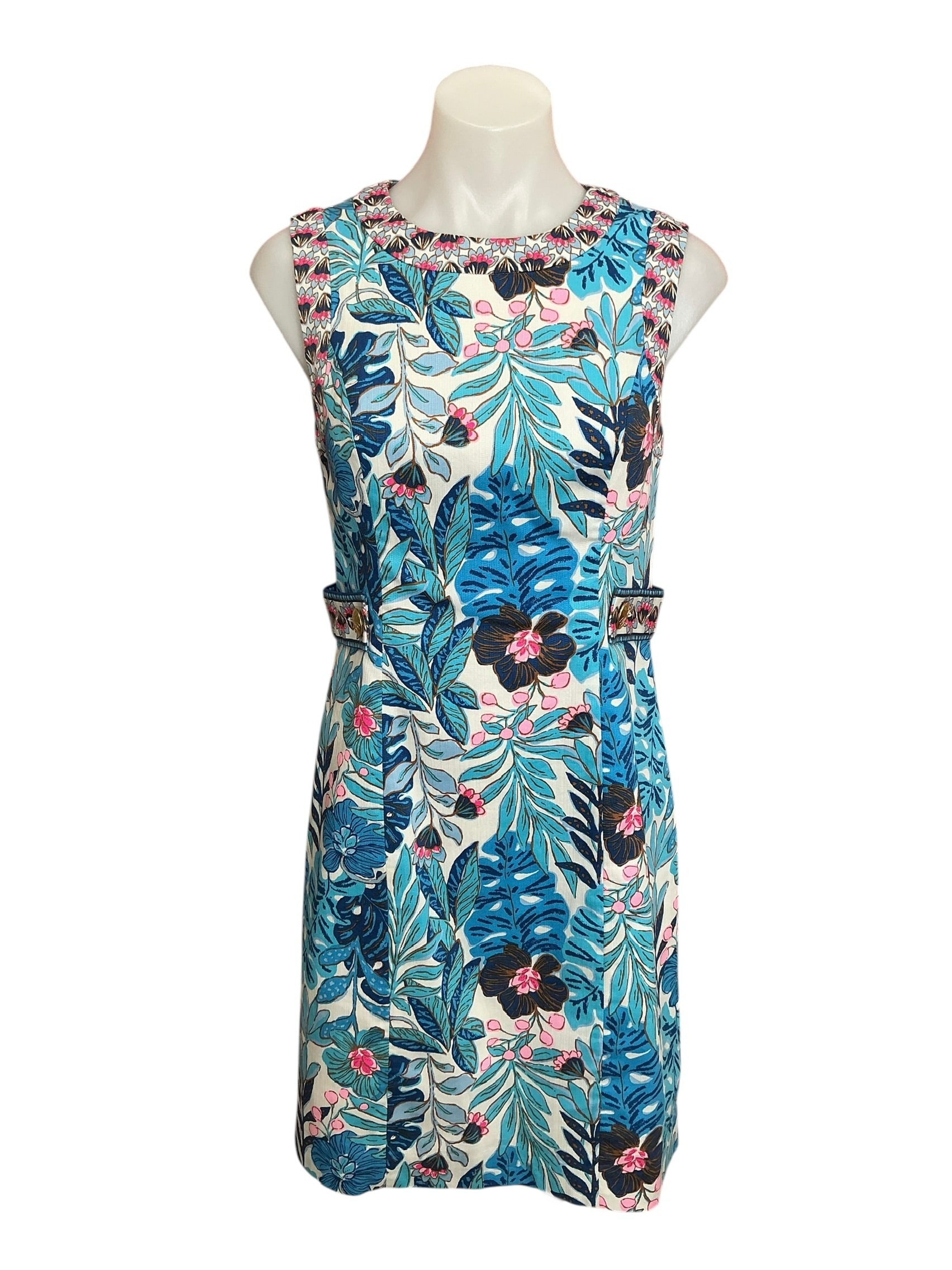 Lilly Pulitzer Juno Stretch Shift Dress Best Fronds Forever - Size 00