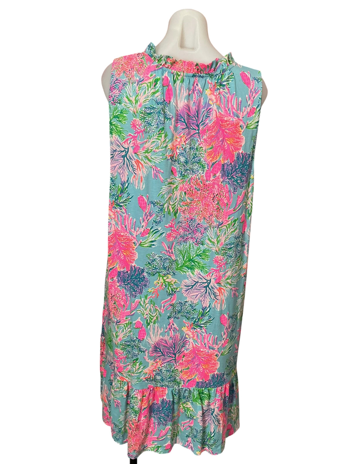 Lilly Pulitzer Malone Dress Celestial Blue Cay To My Heart - Size XXL