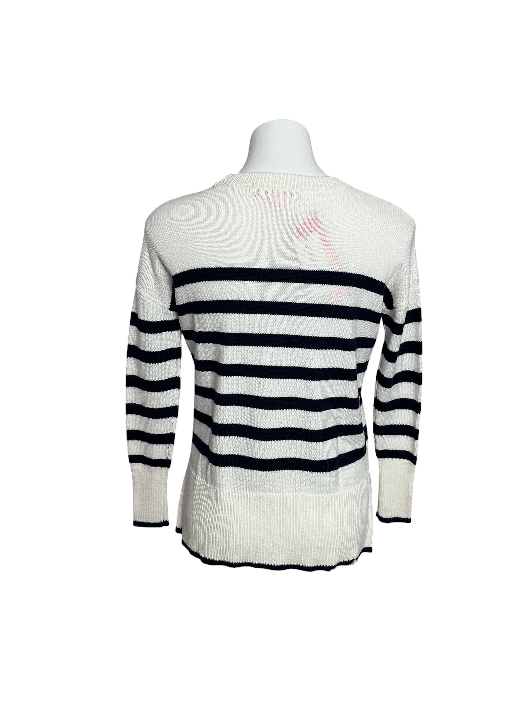 Lilly Pulitzer NWT Quince Sweater Low Tide Navy Cruise Stripe - Size XXS