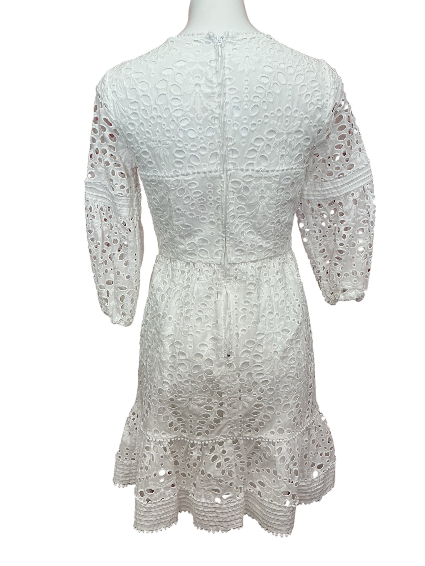 Lilly Pulitzer Lucinda Eyelet Dress Resort White Large Petal Eyelet - Size 4