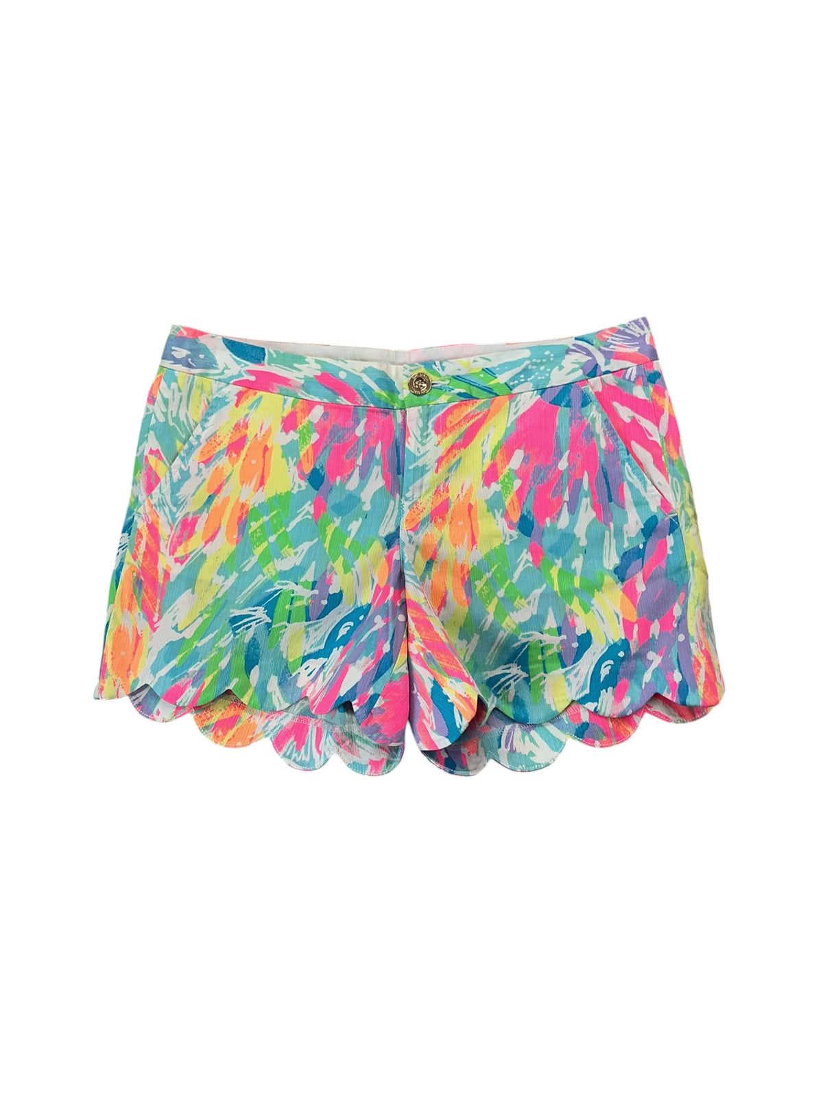 Lilly Pulitzer Buttercup Shorts Multi Sparkling Sand - Size 4
