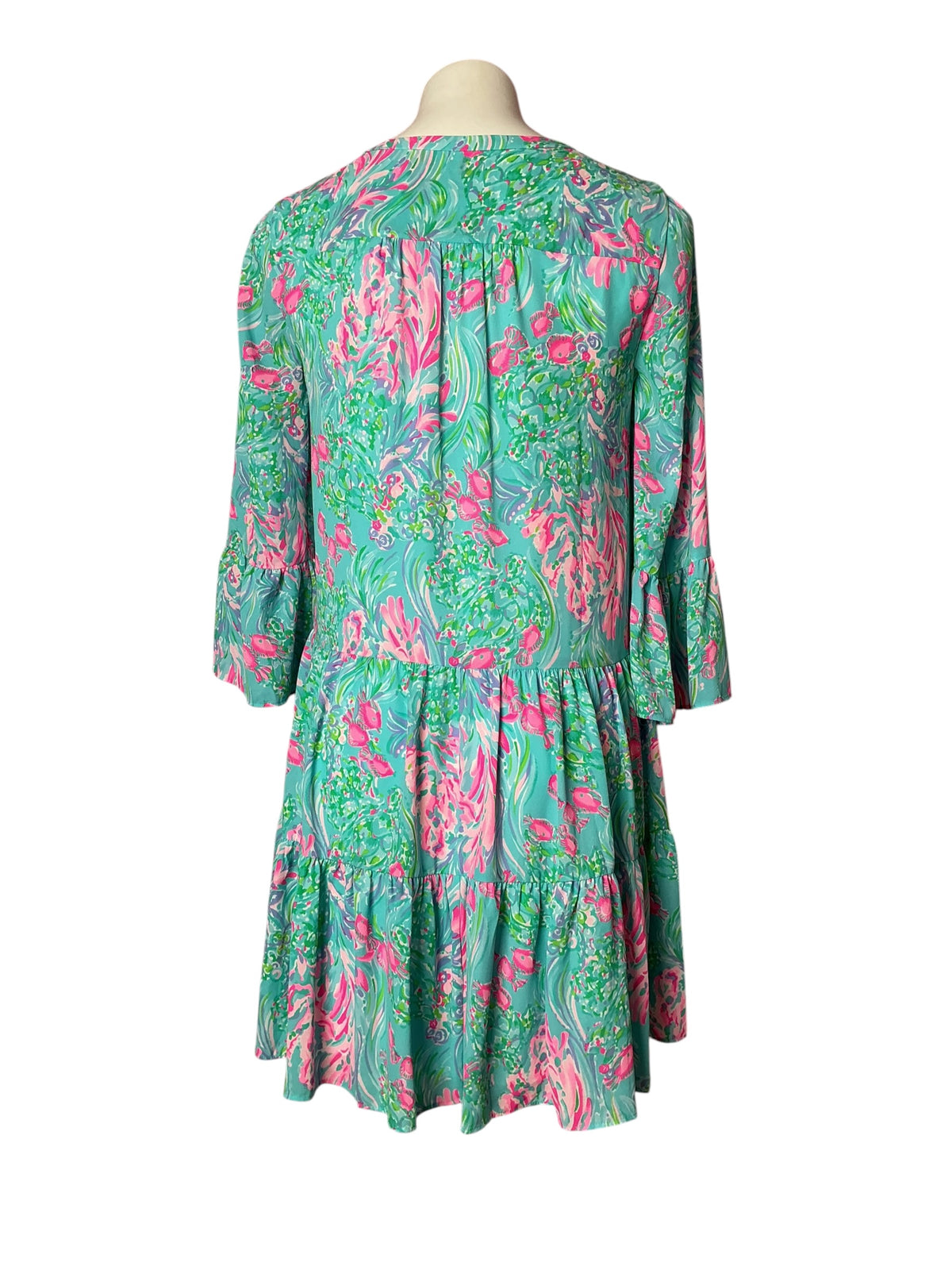 Lilly Pulitzer Gabriel Dress Amalfi Blue Best Fishes - Size 2