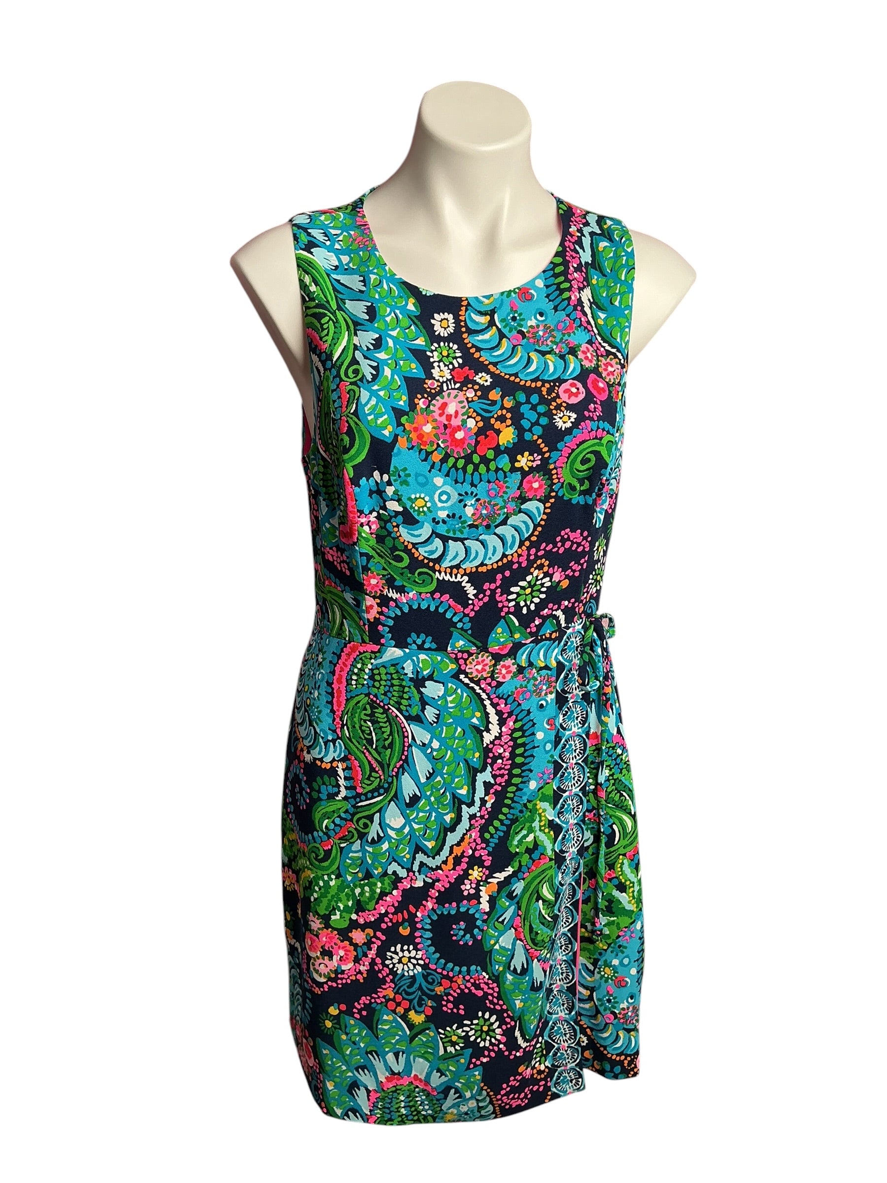 Lilly Pulitzer- Donatella Shift Dress Multi Take Me To Sea Size 8