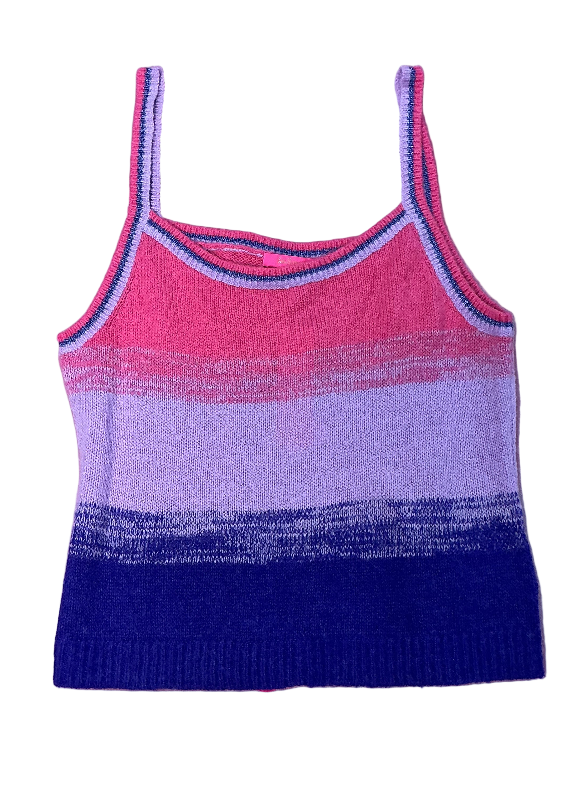 Lilly Pulitzer NWT - Tessalyn Sweater Tank Top - Cabochon Purple - Bohemian Marled Ombré - Size XL