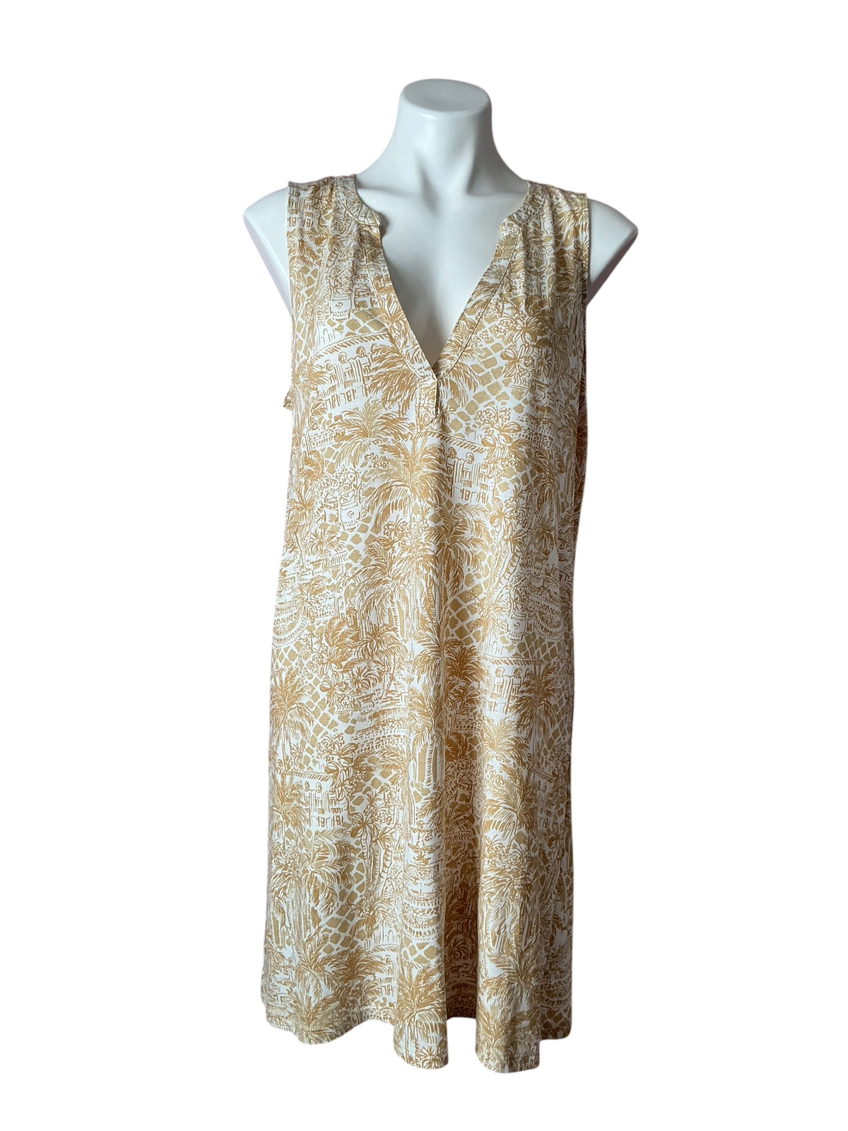 Lilly Pulitzer Dev Dress Sandbar Palm Beach Paradise - Size S