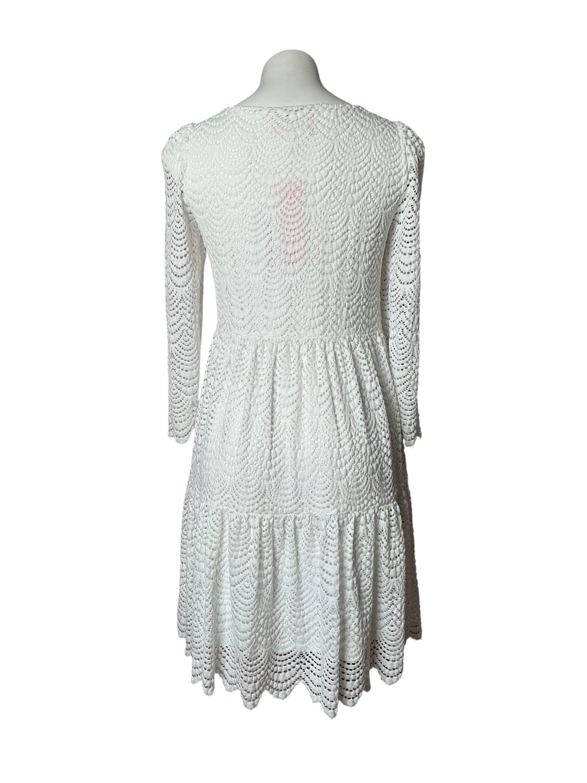 Lilly Pulitzer NWT Geanna Dress Resort White Scalloped Shell Lace - Size XS