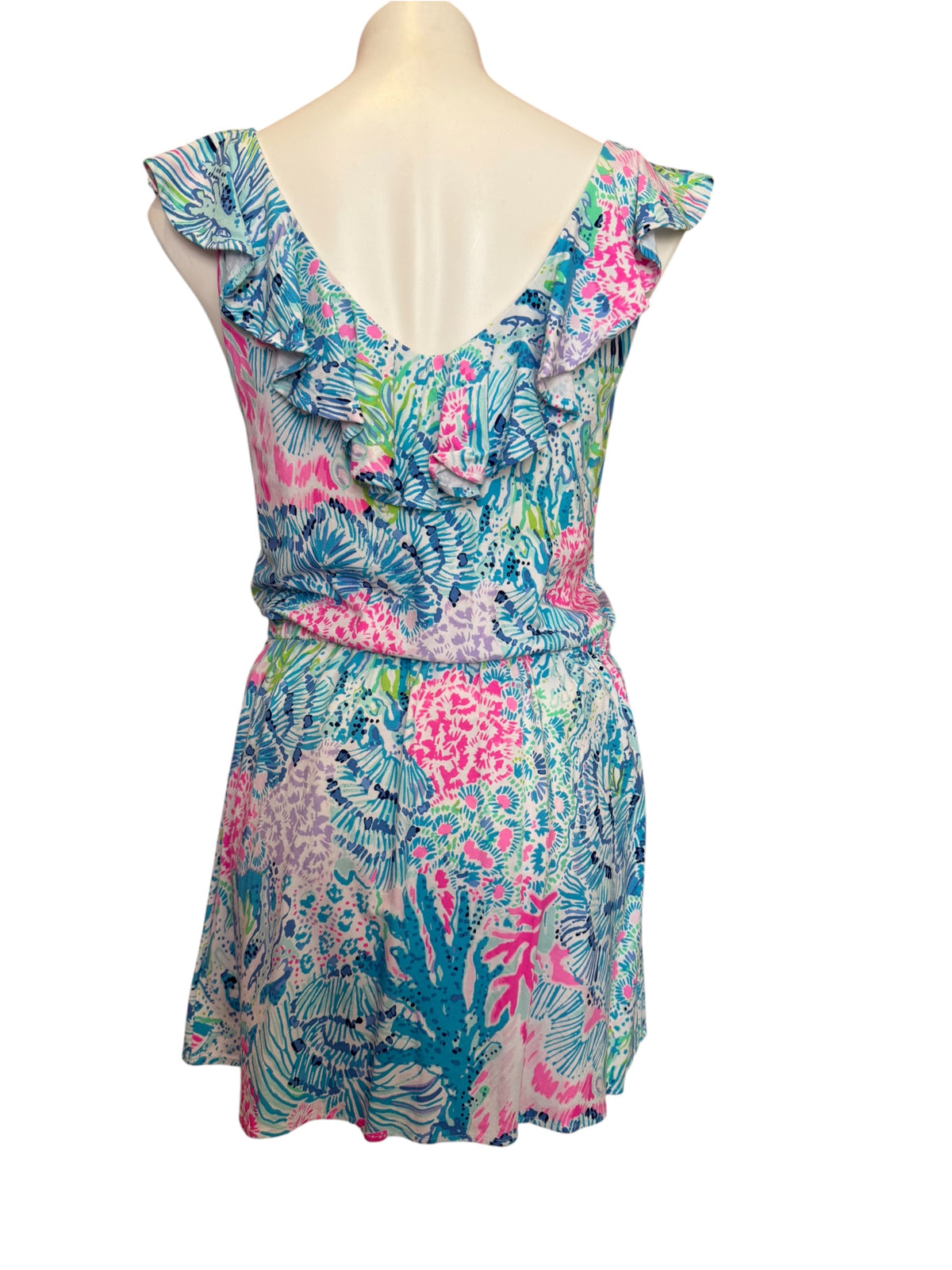 Lilly Pulitzer Alessa Romper Sink or Swim - Size M