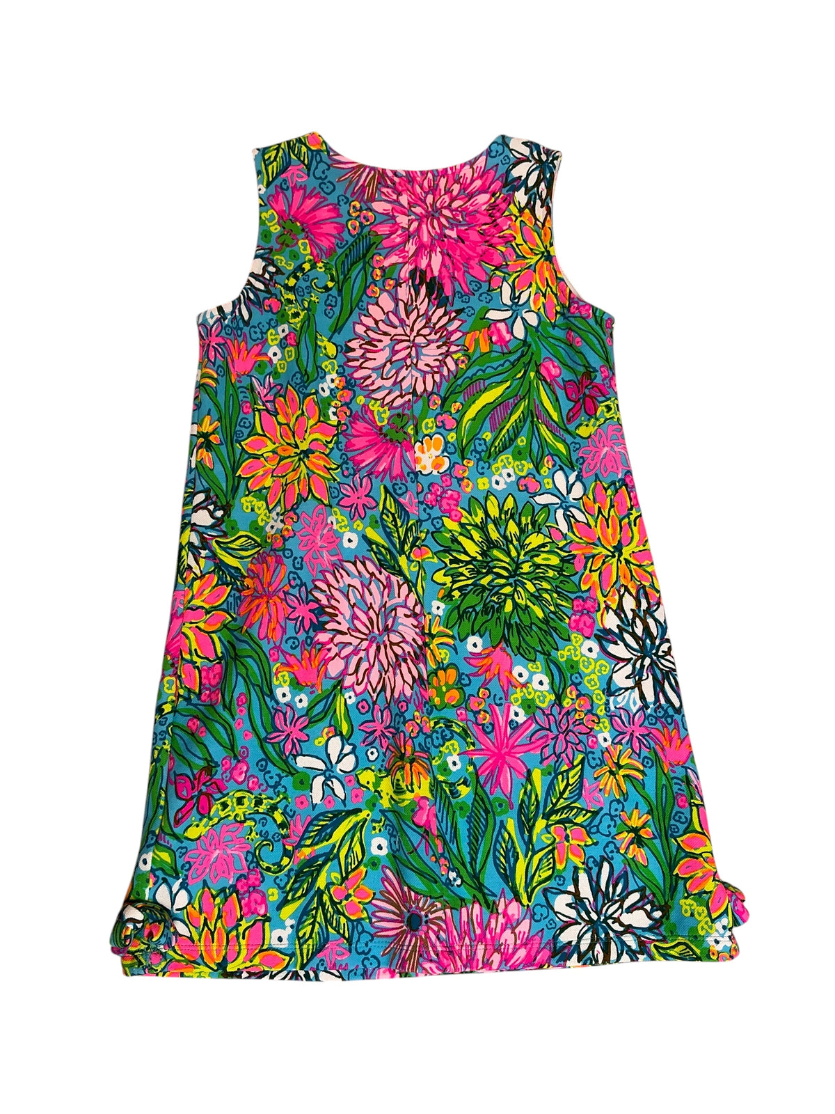 Abito Lilly Pulitzer Geanna Taglia L &ndash; Rosa/lilla Con Sirena, Manica Corta, Nuovo Con Etichette