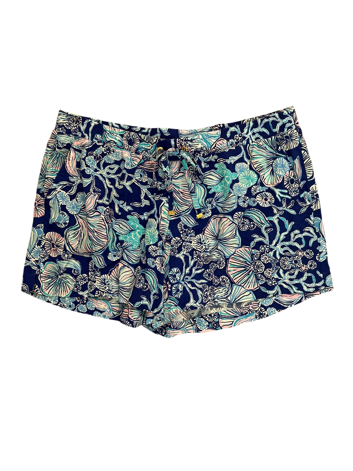 Lilly Pulitzer Katia Short Lapis Lazuli Blue Beach Shells - Size M
