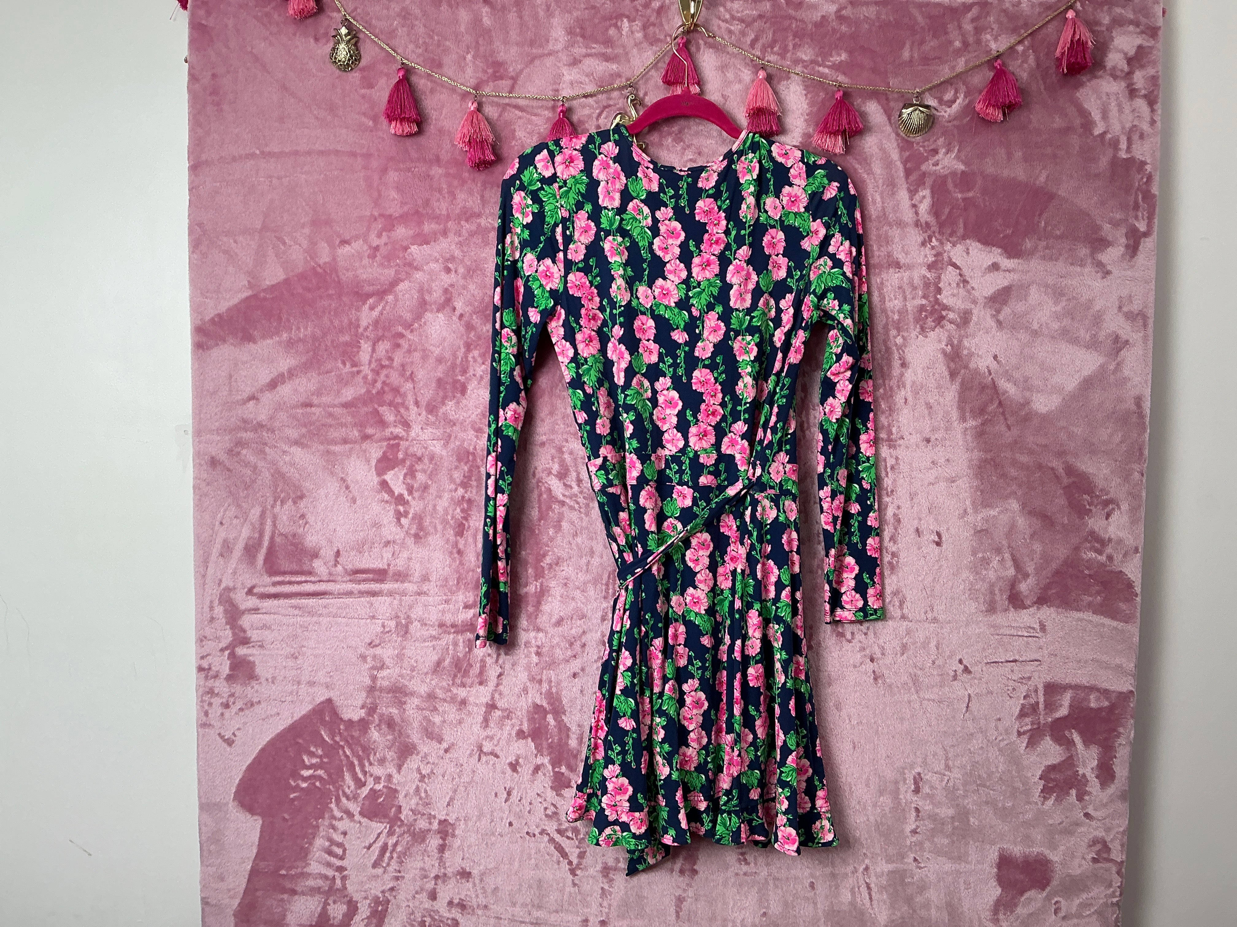 Lilly Pulitzer NWT Mirelle Romper Oyster Bay Navy De Vine - Size S