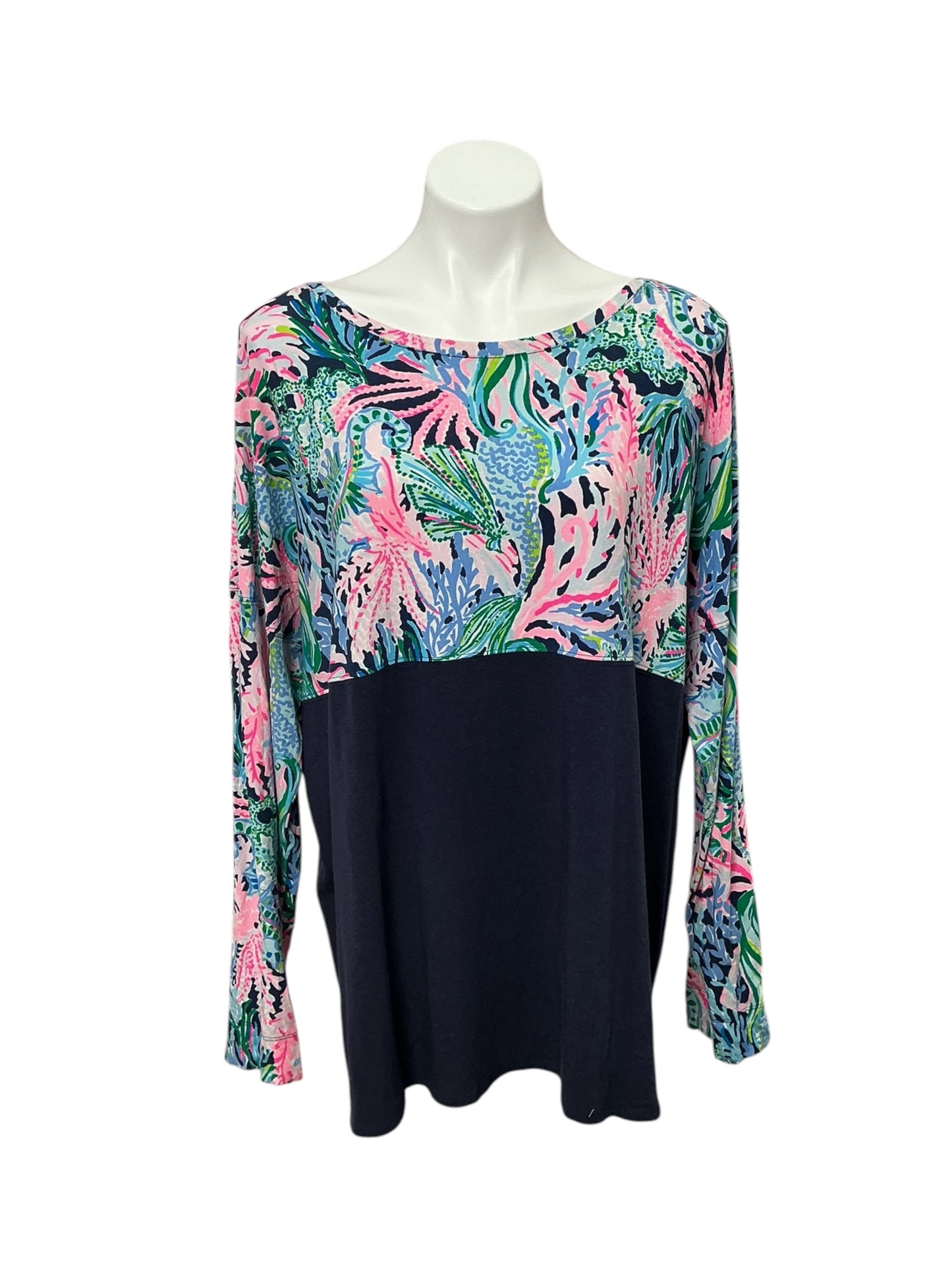Lilly Pulitzer Finn Top Seen and Heard - Size XXL