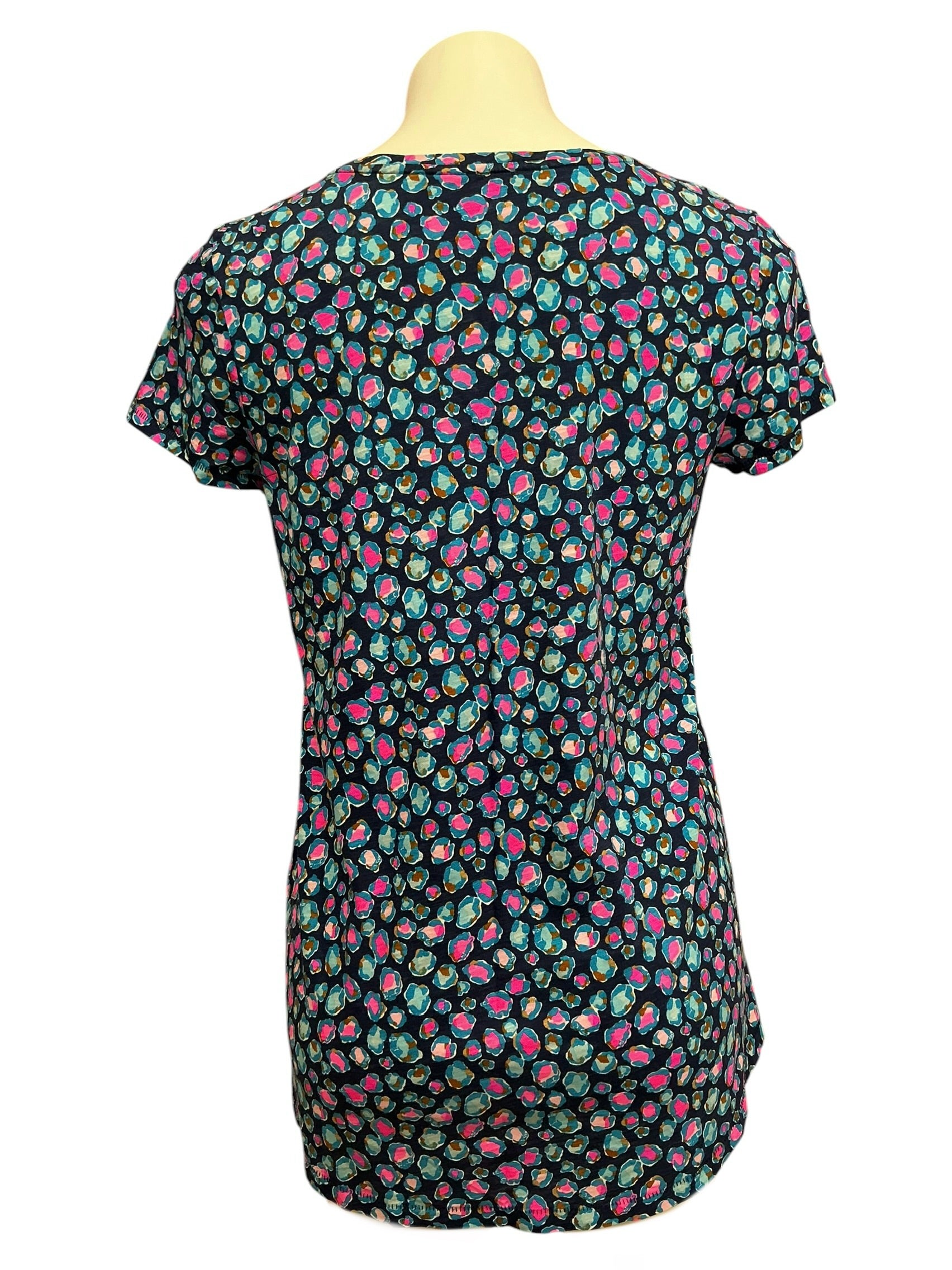 Lilly Pulitzer Etta V Neck Top Seabreeze Low Tide Navy Spotted In The Wild - Size S