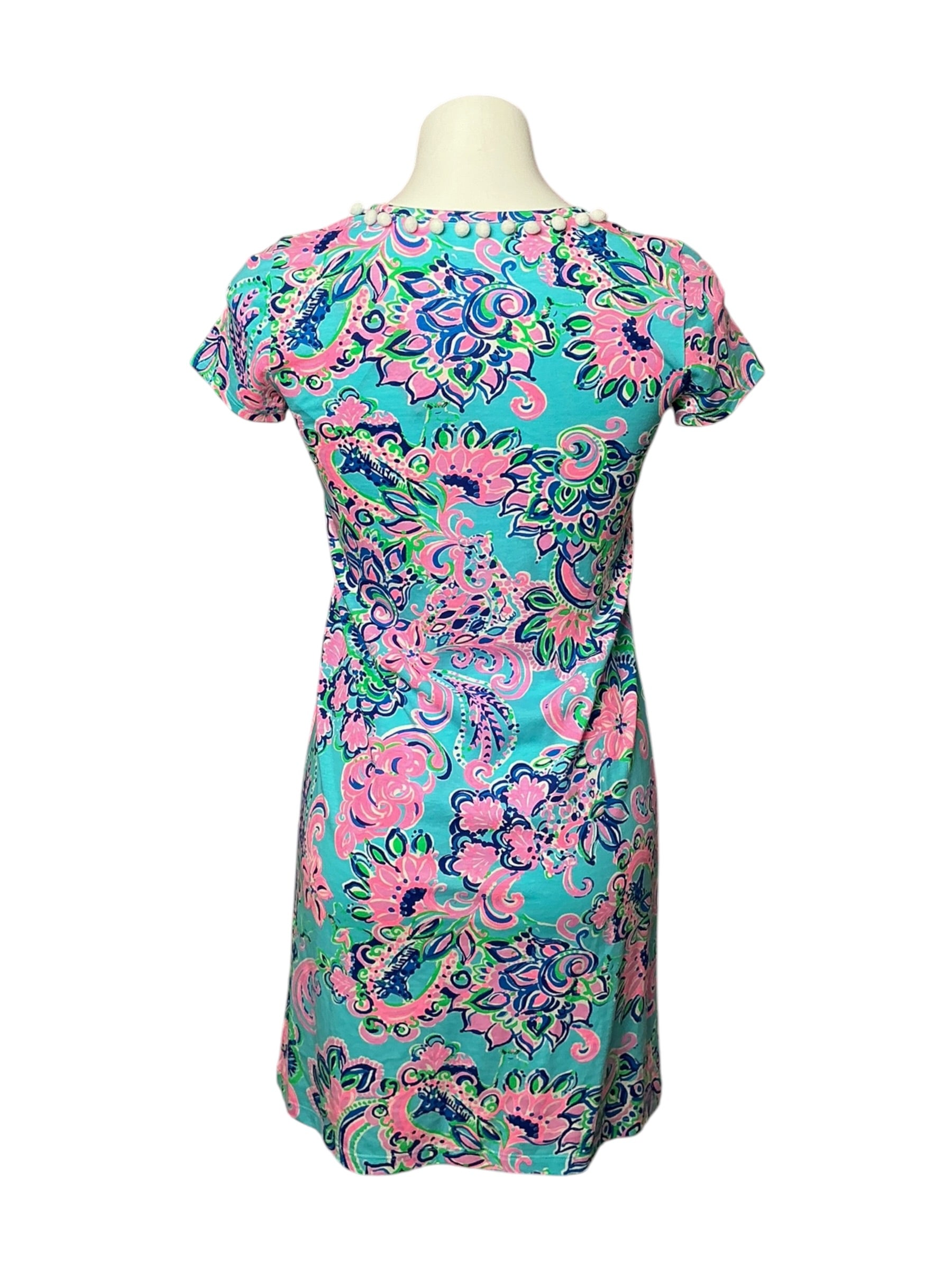 Lilly Pulitzer NWT Etta Dress Blue Horizon Jungle Sunrise - Size XXS
