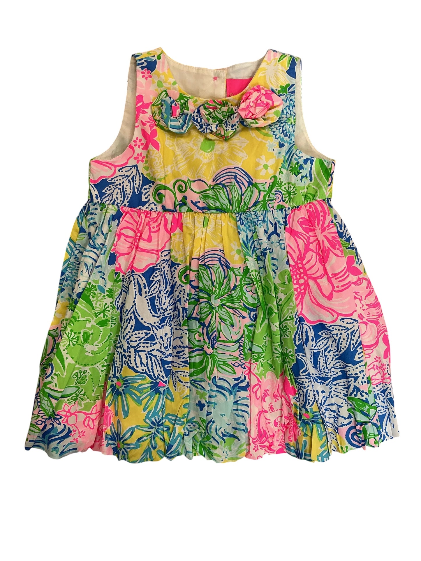 Lilly Pulitzer NWT Kids Girls 2PC Set Baby Britta Bubble Dress Multi Cheek To Cheek - Size 18-24 MO