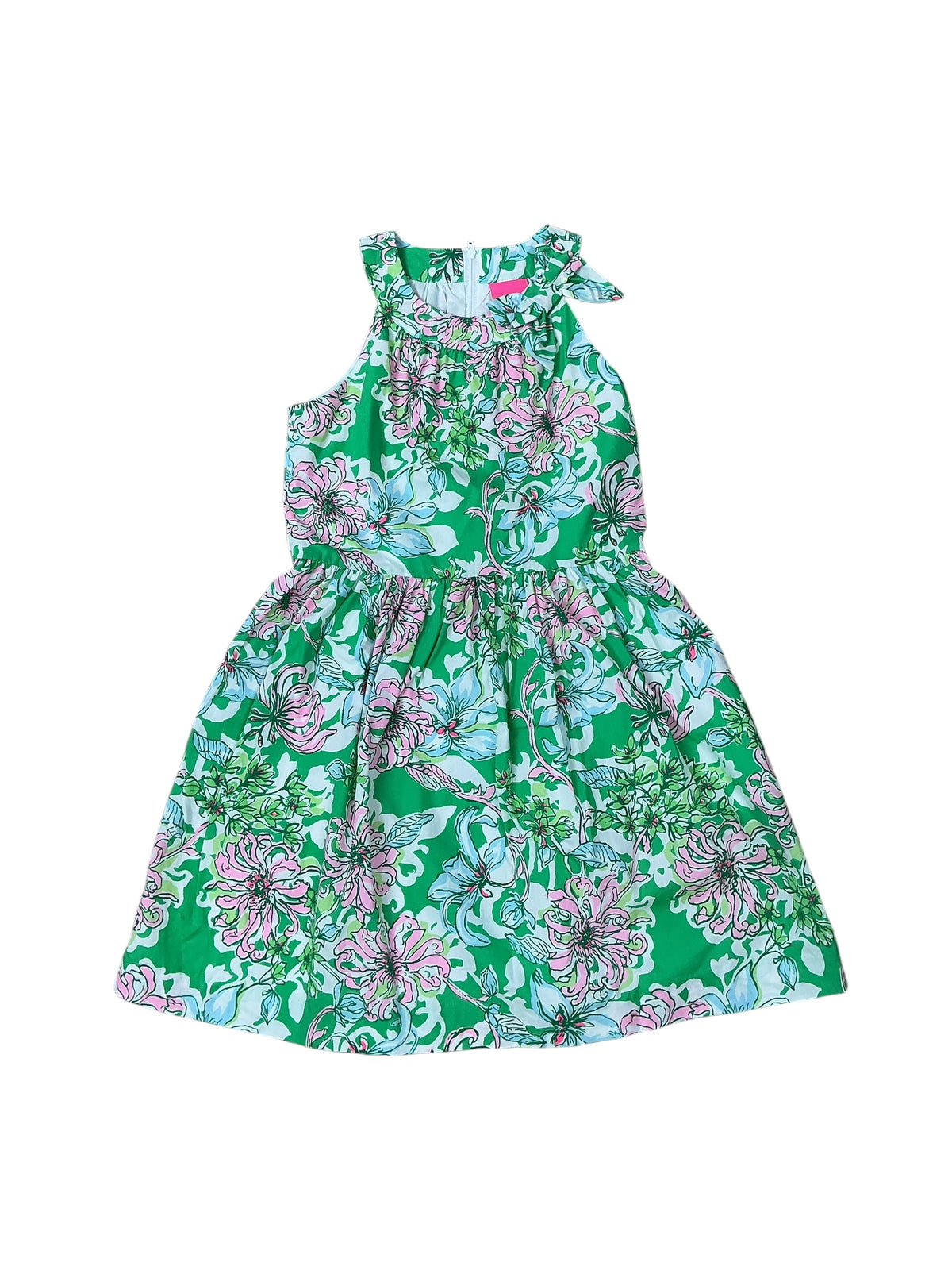 Lilly Pulitzer Kids NWT Josephine Dress Spearmint Blossom Views - Size 12