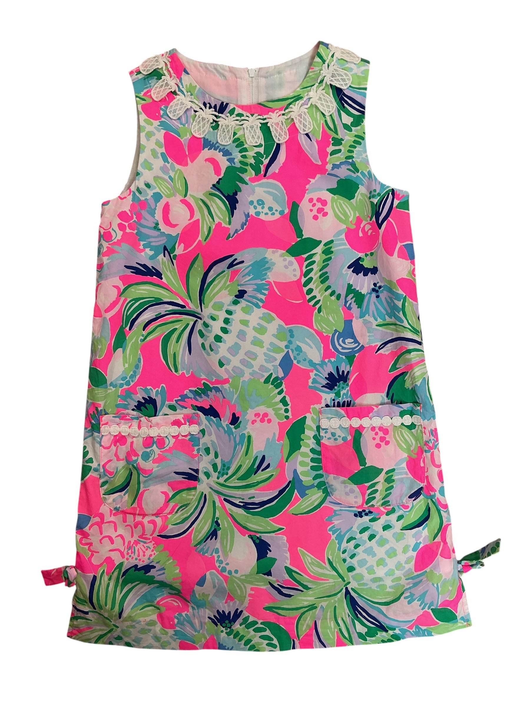 Lilly Pulitzer Kids Girls Little Lilly Classic Shift Dress First Impressions - Size 10