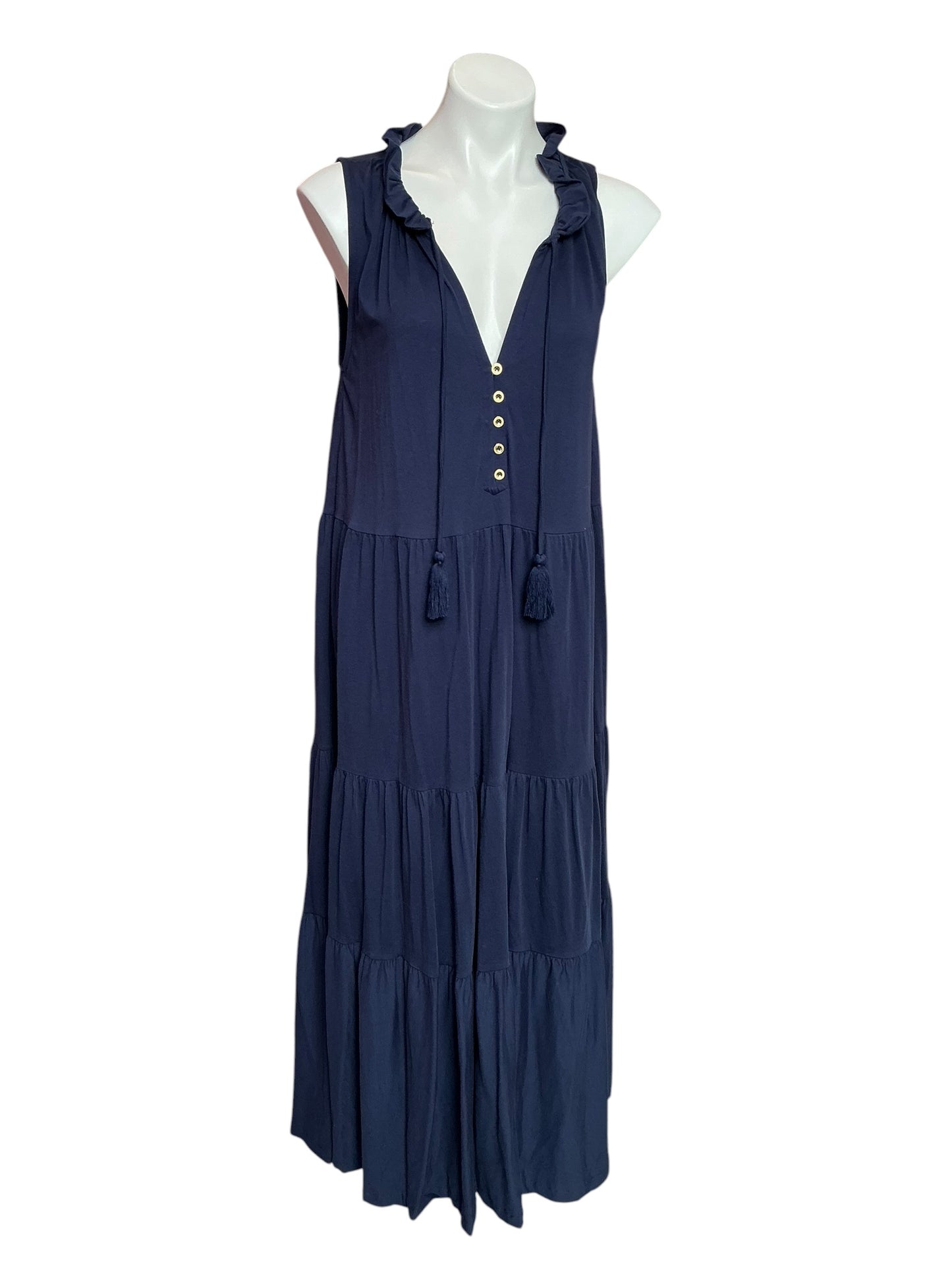 Lilly Pulitzer Malone Maxi Dress True Navy - Size XL