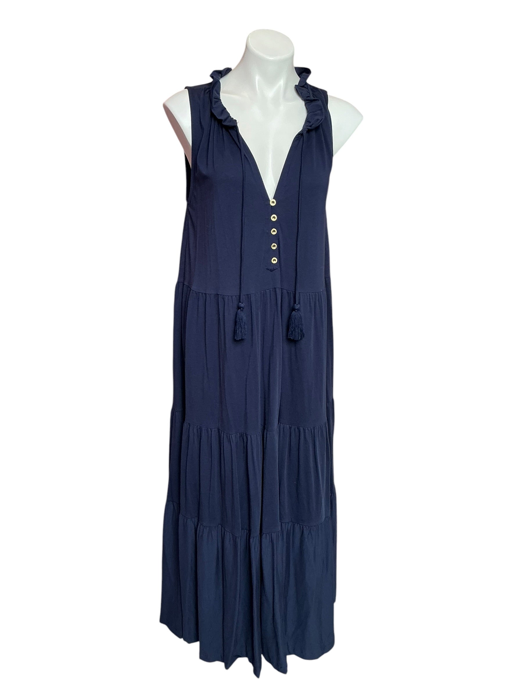 Lilly Pulitzer Malone Maxi Dress True Navy - Size XL