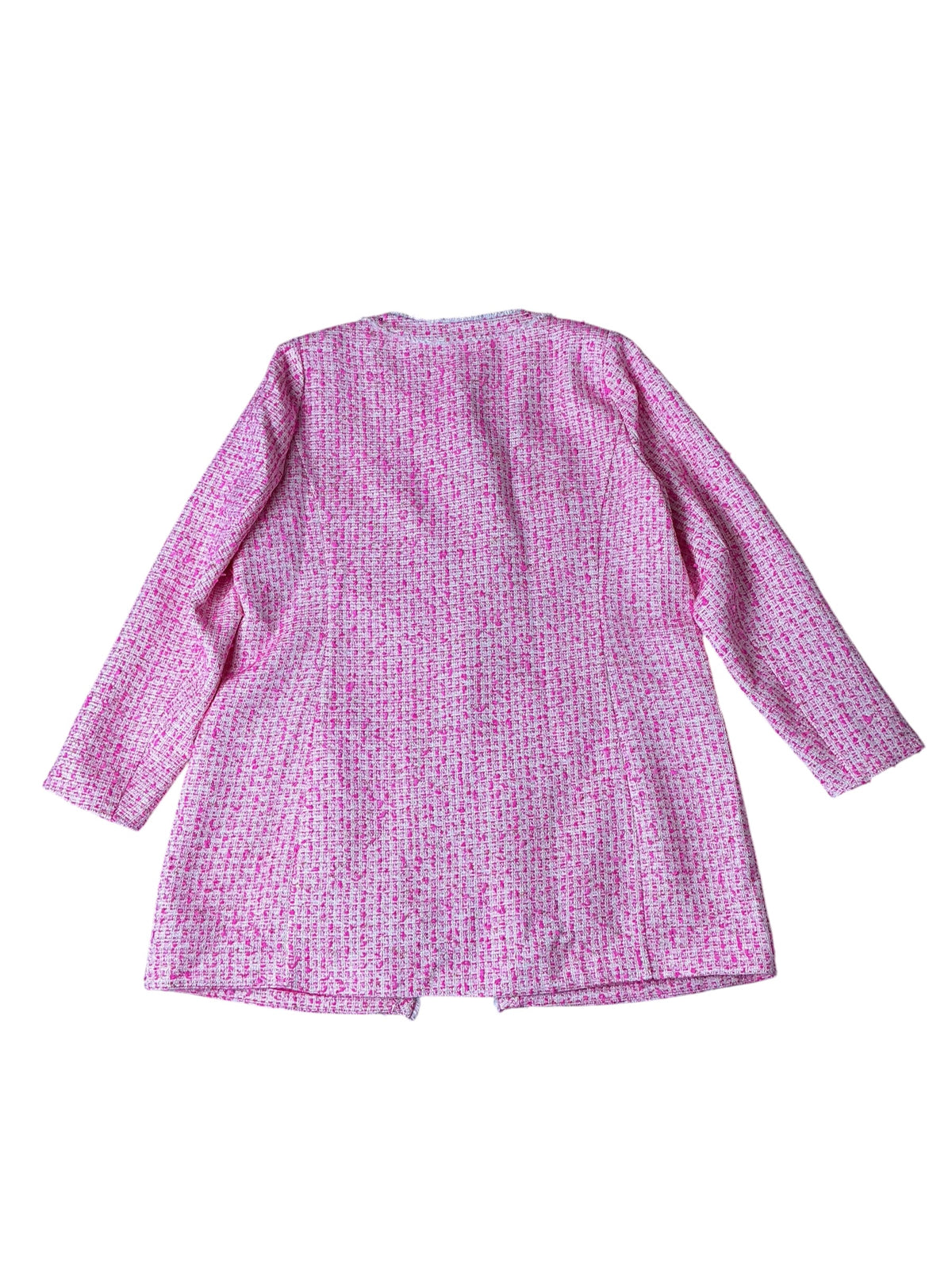 Lilly Pulitzer Dashielle Jacket Pink Palms Fantasy Tweed - Size 16